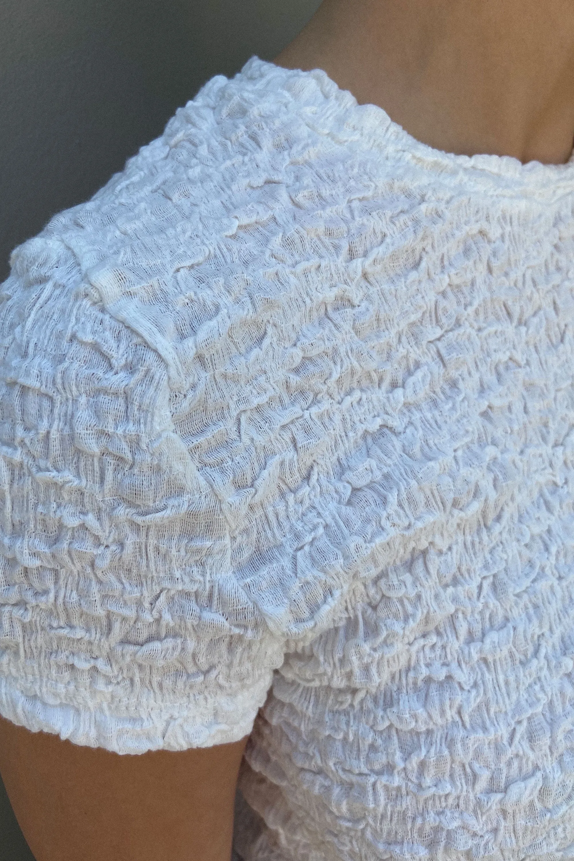 CRINKLED TEXTURE TSHIRT sold by OAK AND FORT product image thumbnail 3