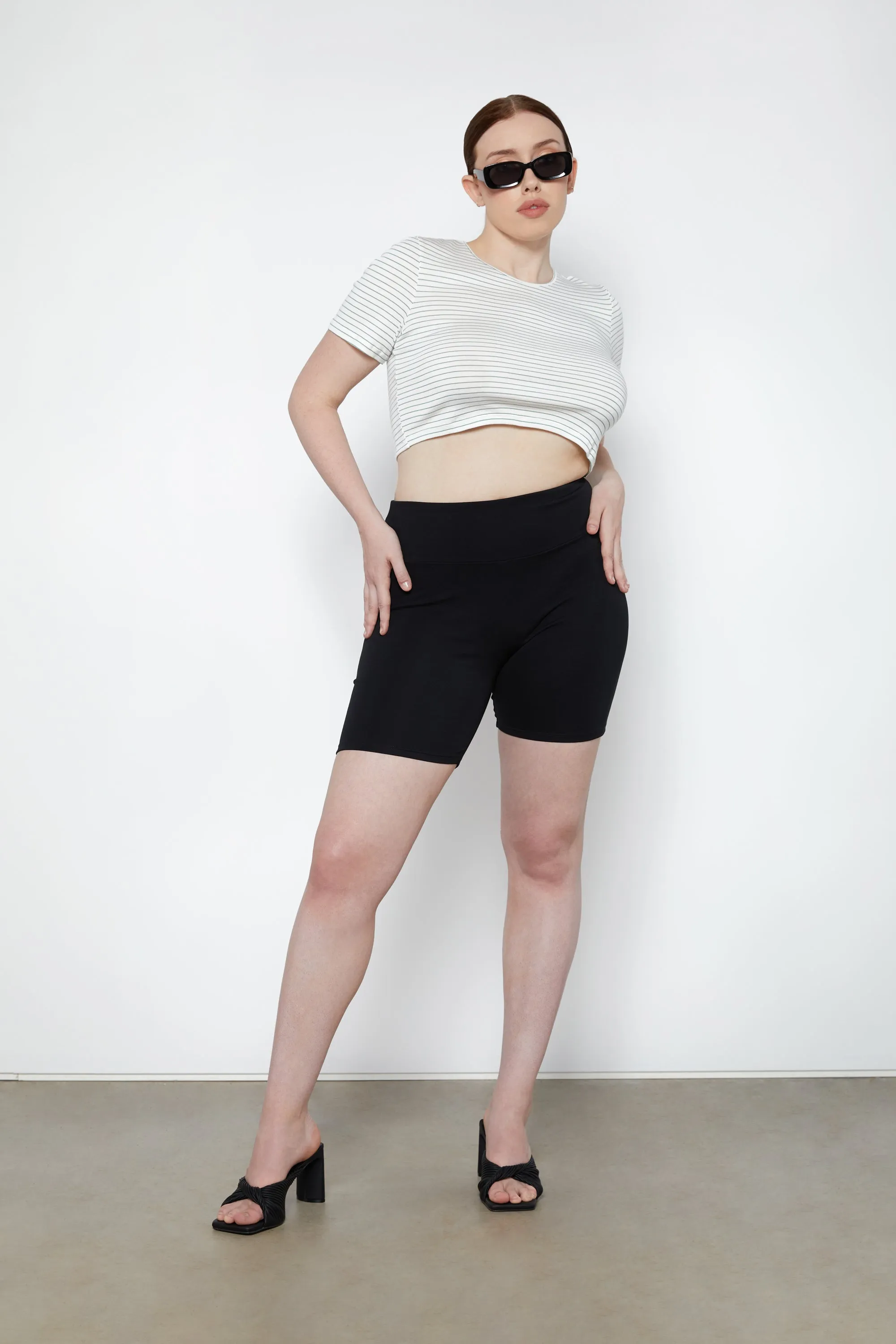 CROPPED STRIPED TEE sold by OAK AND FORT