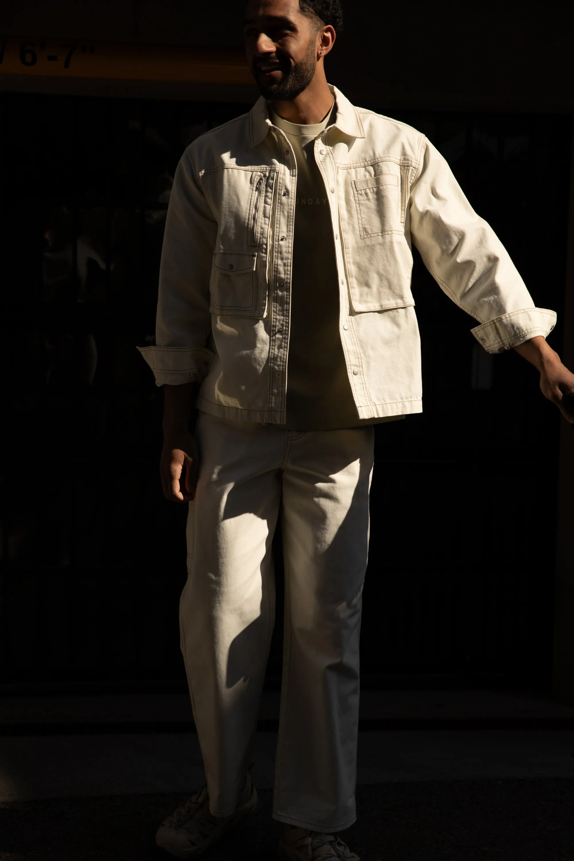 COTTON-TWILL BUTTON UP SHIRT sold by OAK AND FORT