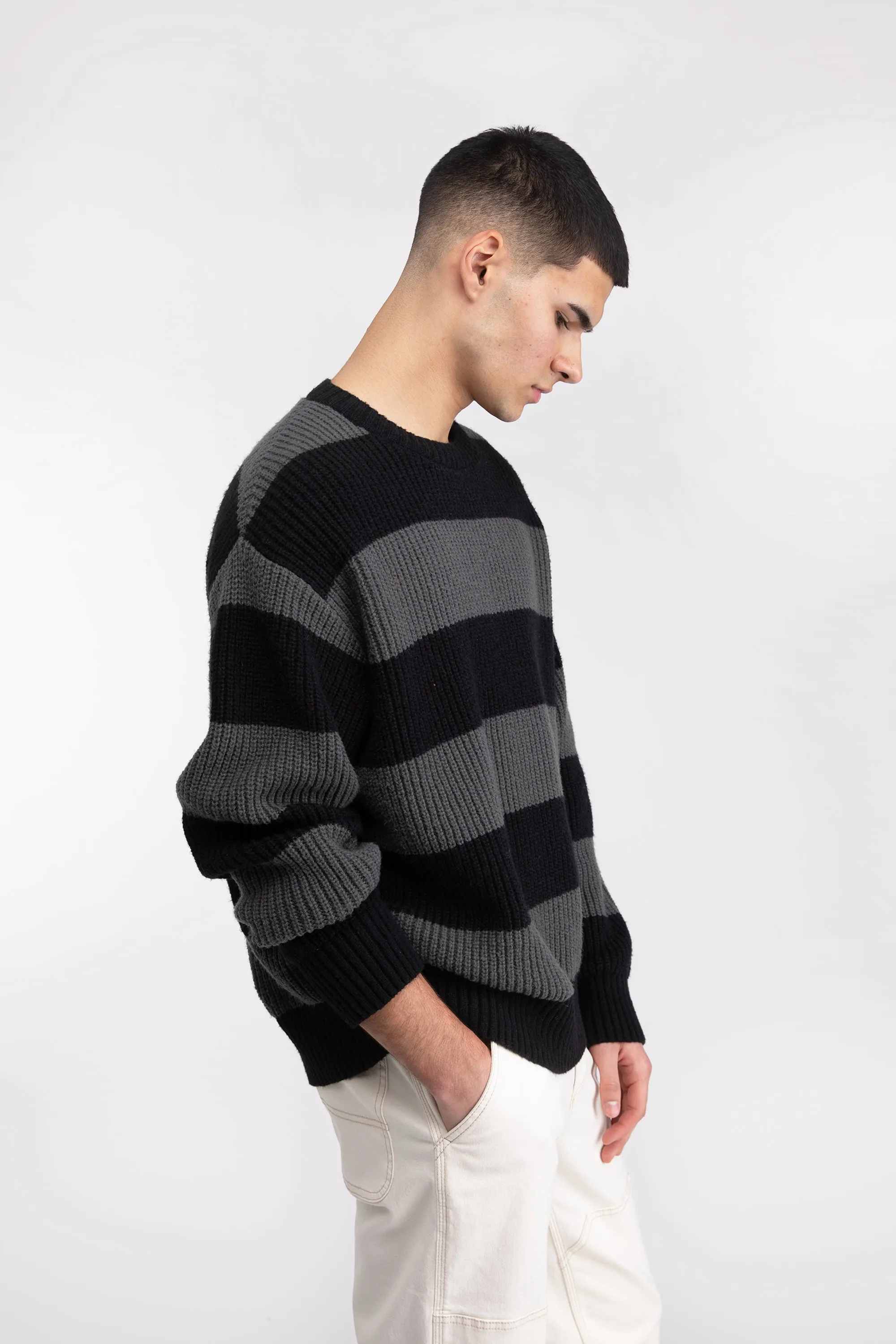 STRIPED CREWNECK SWEATER sold by OAK AND FORT