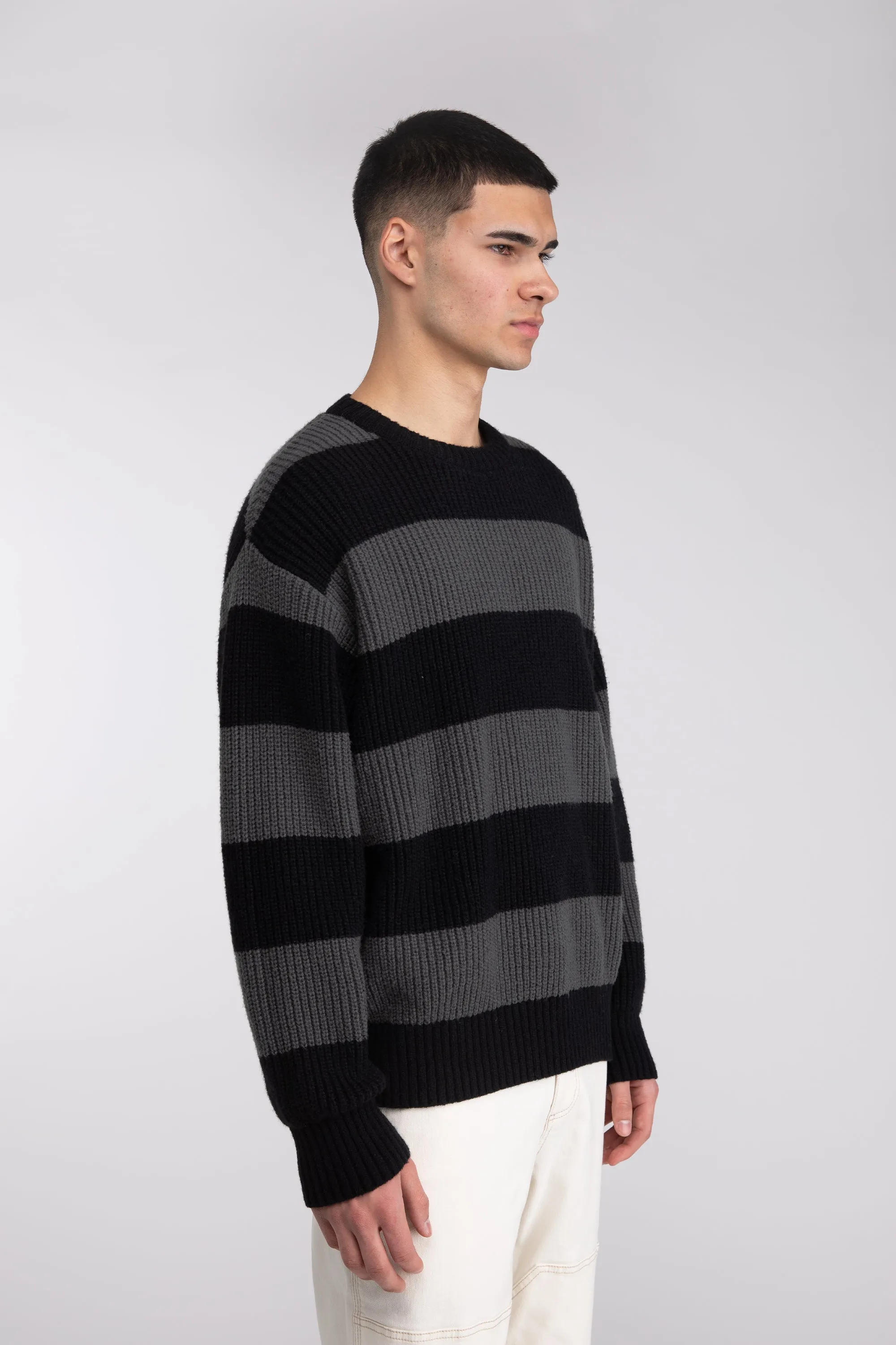 STRIPED CREWNECK SWEATER sold by OAK AND FORT product image thumbnail 4