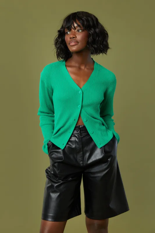 RIBBED CARDIGAN sold by OAK AND FORT