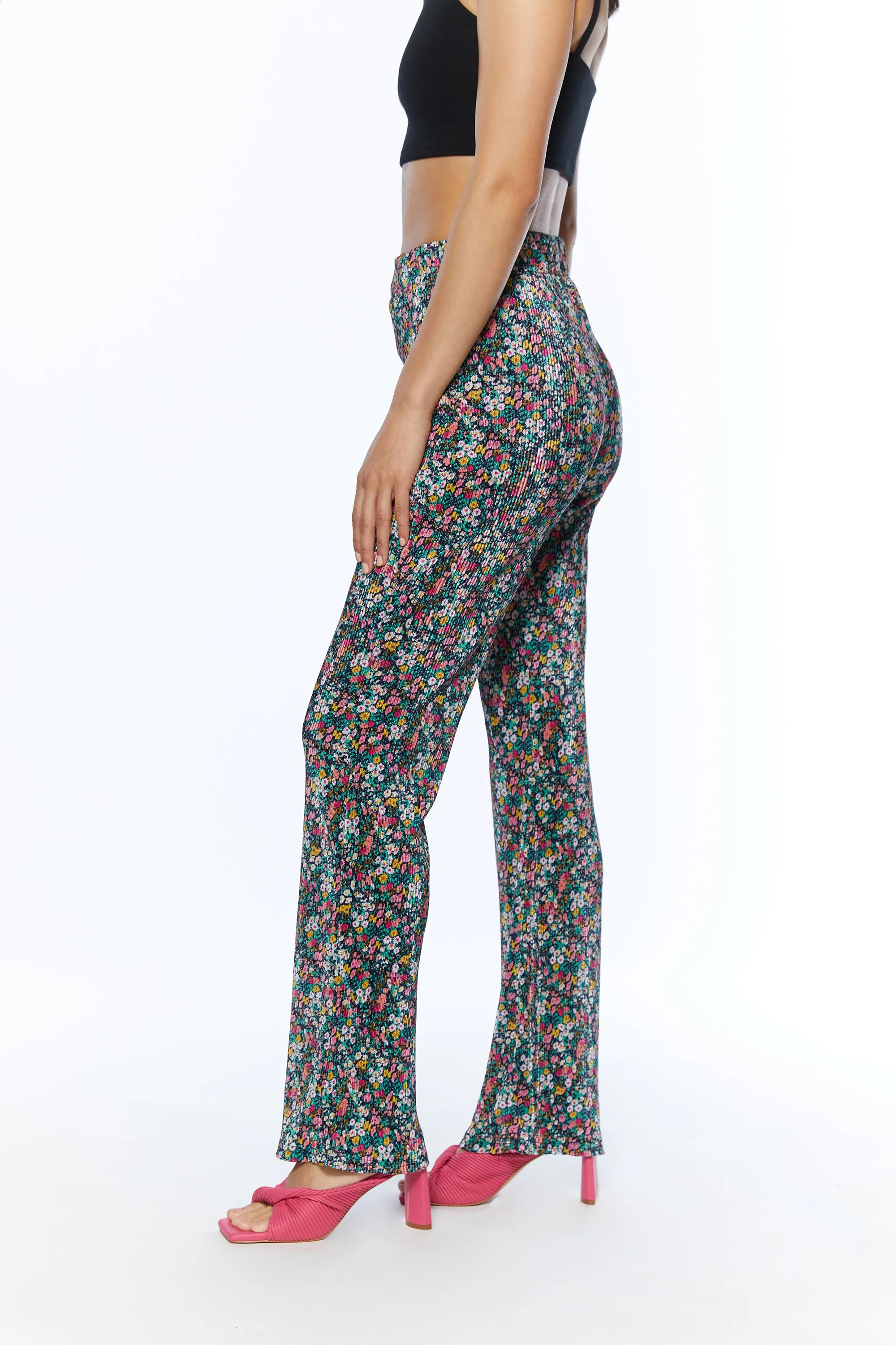 PLEATED FLORAL PANT sold by OAK AND FORT product image thumbnail 3