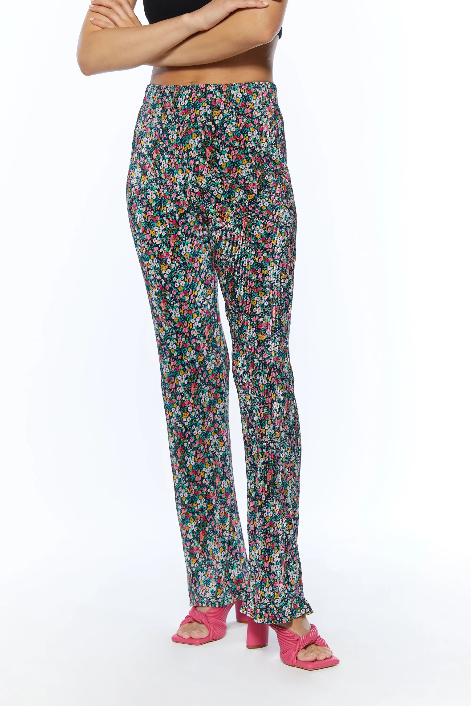 PLEATED FLORAL PANT sold by OAK AND FORT product image thumbnail 2