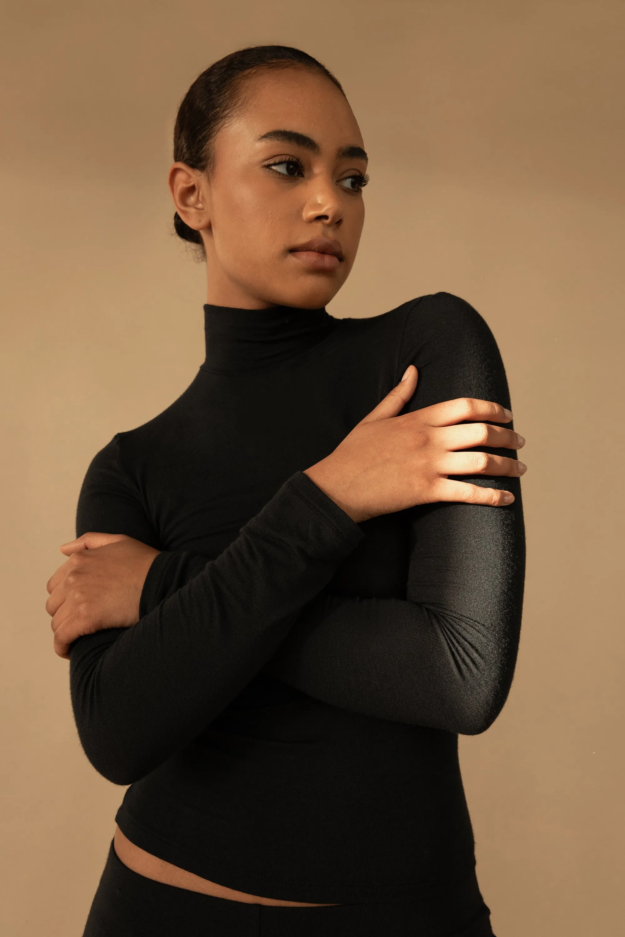 TURTLENECK LONG SLEEVE TOP sold by OAK AND FORT product image thumbnail 3