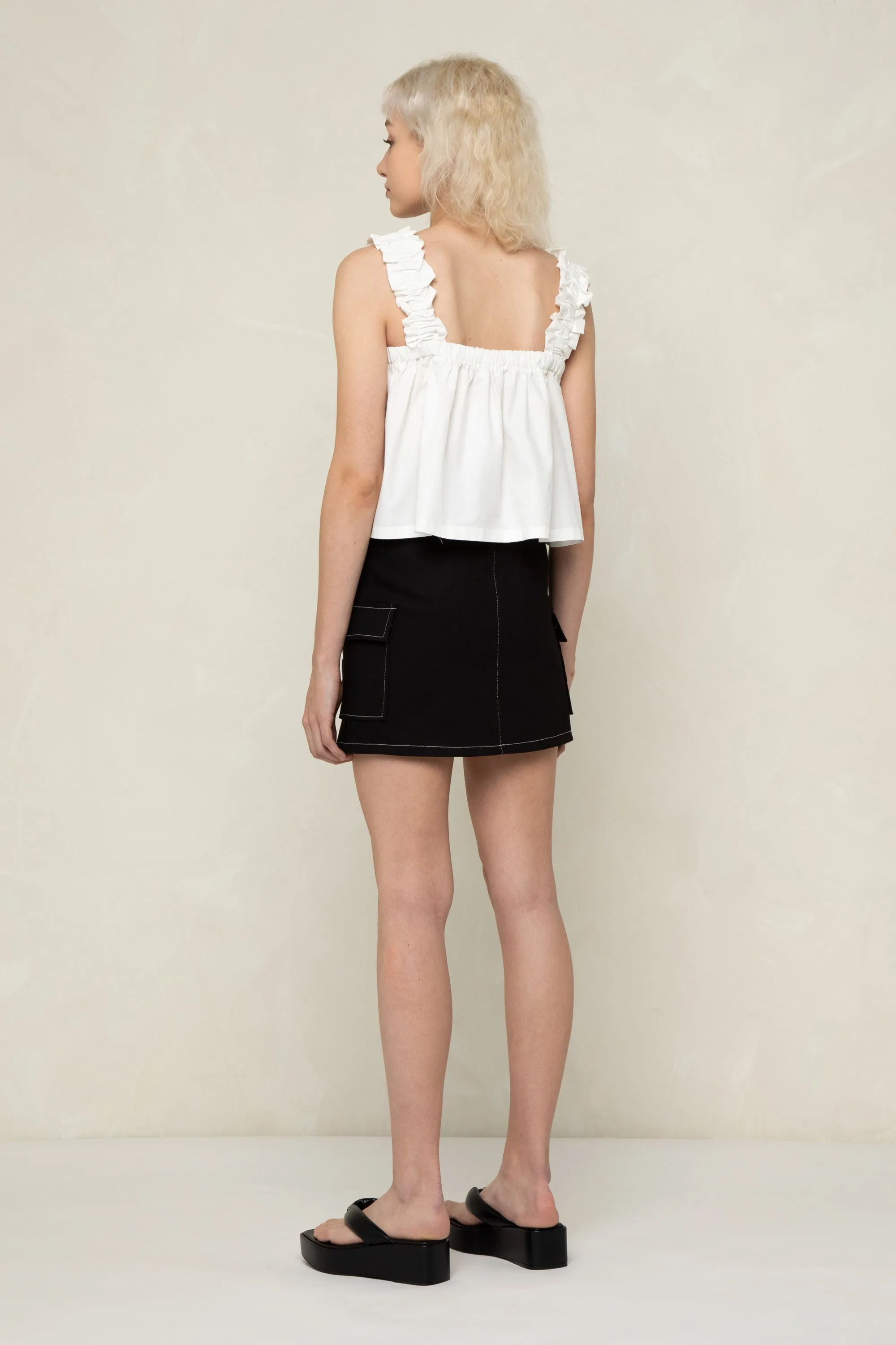 CROPPED SQUARE NECK TANK sold by OAK AND FORT product image thumbnail 4