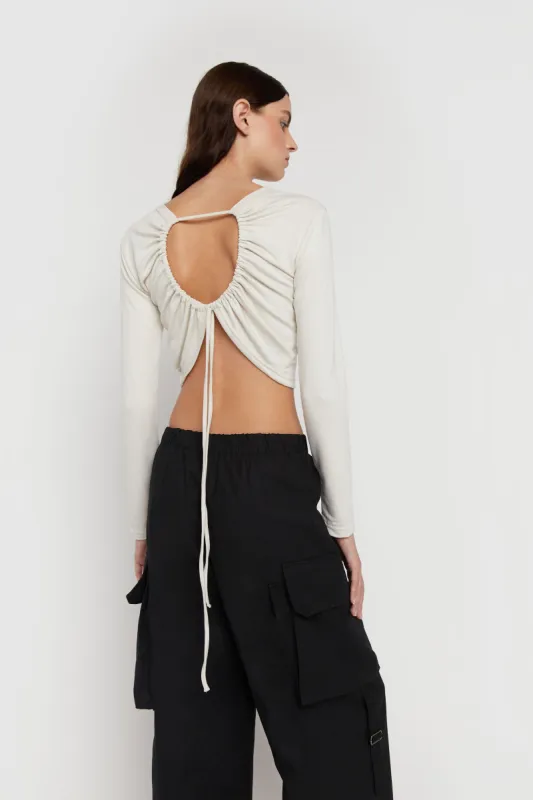 OPEN BACK KNIT TOP sold by OAK AND FORT