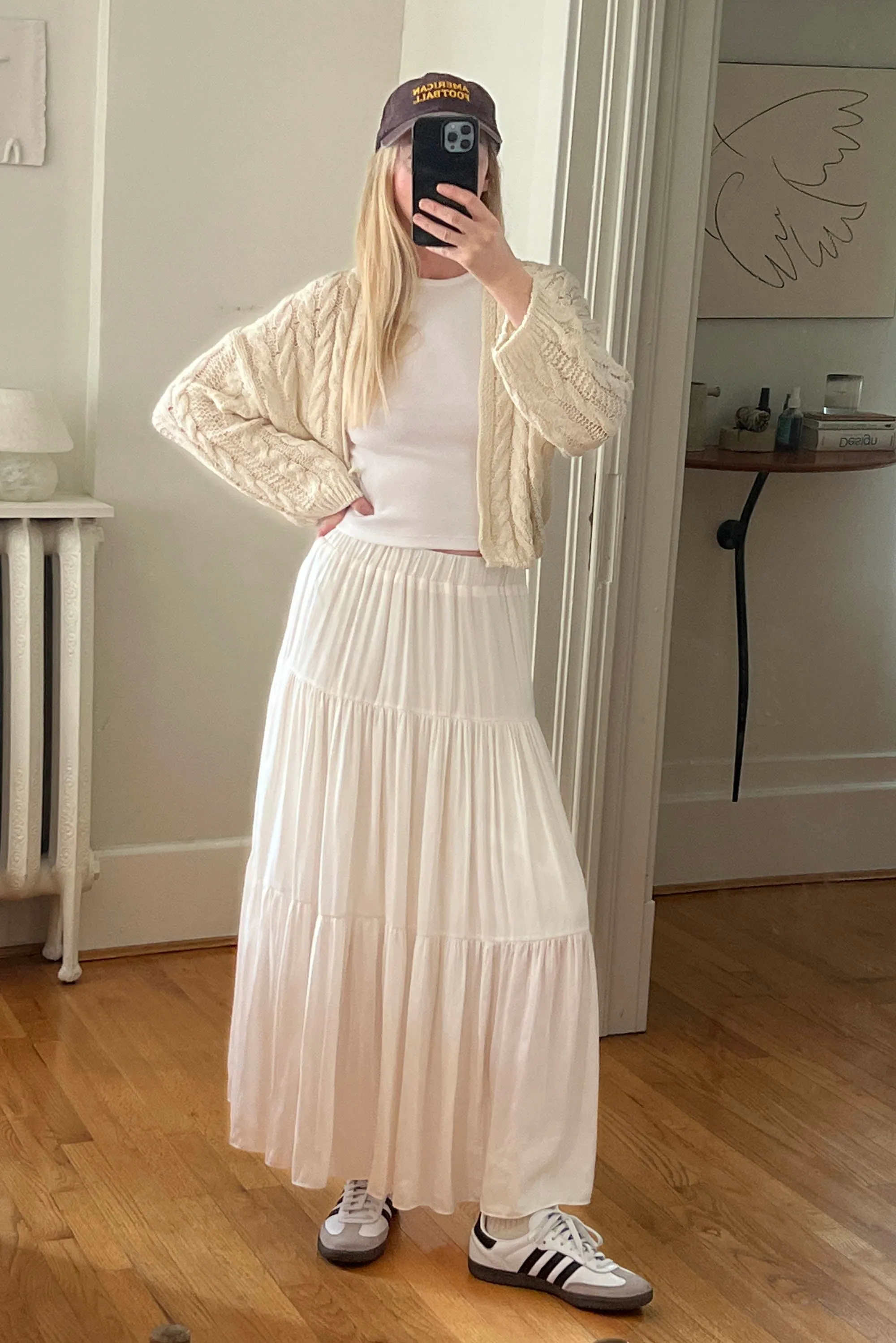 CROPPED CABLE KNIT CARDIGAN sold by OAK AND FORT product image thumbnail 5