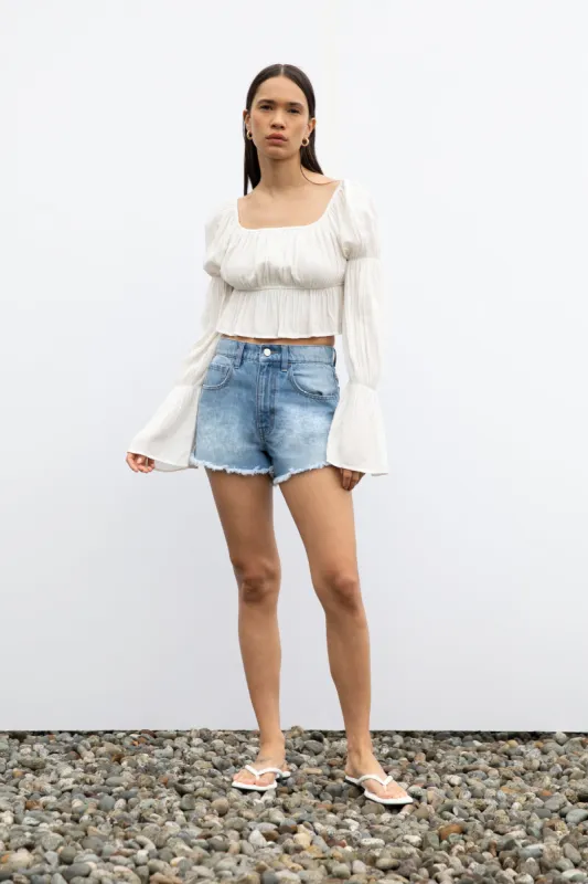 RUFFLE BLOUSE sold by OAK AND FORT