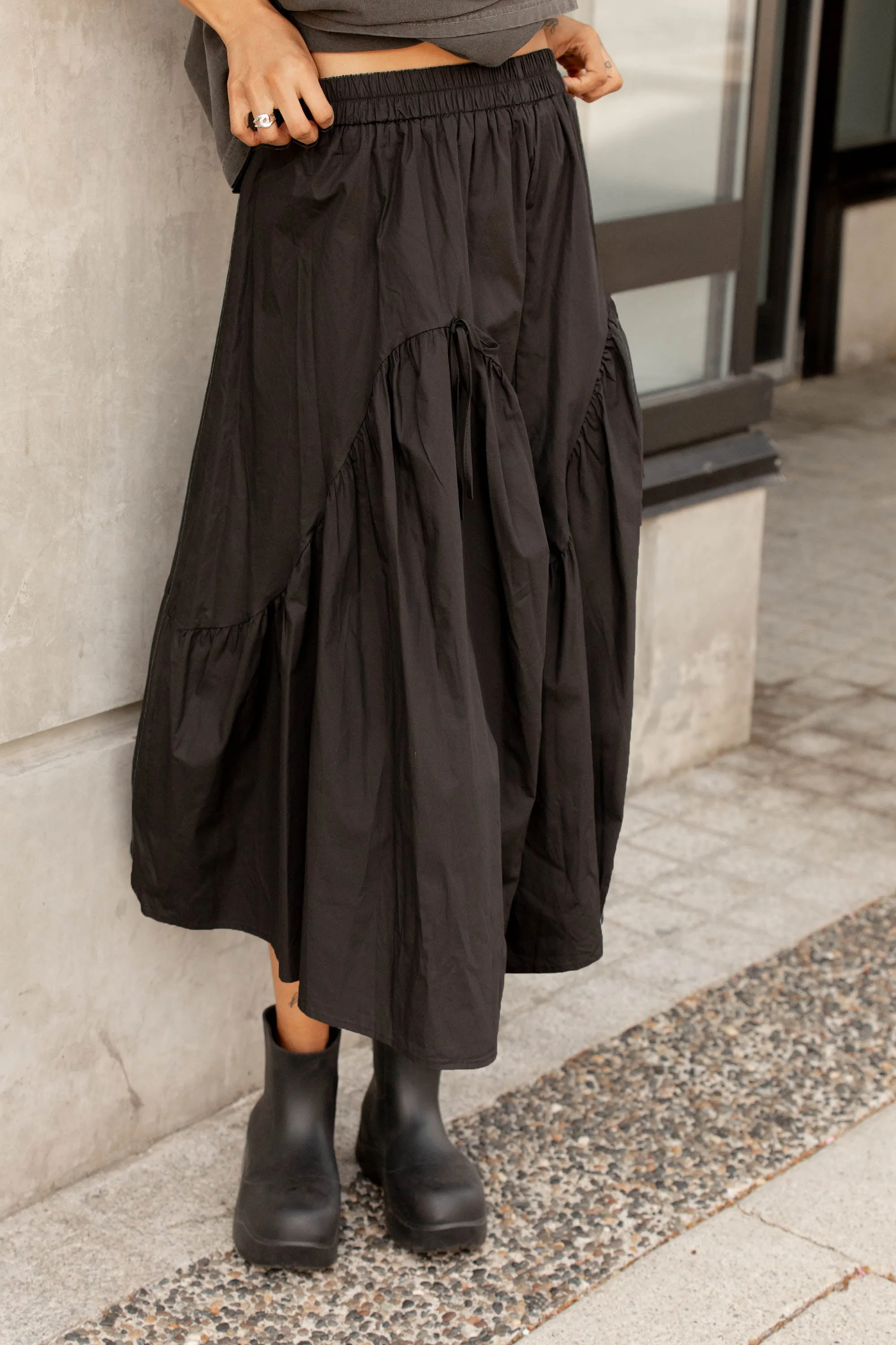 NYLON MAXI SKIRT sold by OAK AND FORT product image thumbnail 3