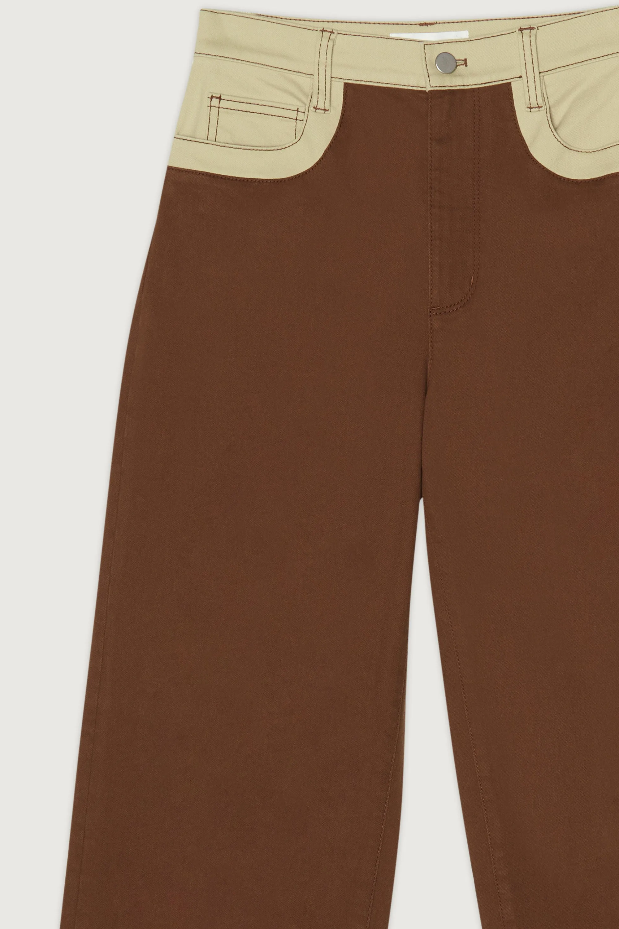 COLOUR BLOCK TWILL PANT sold by OAK AND FORT product image thumbnail 4