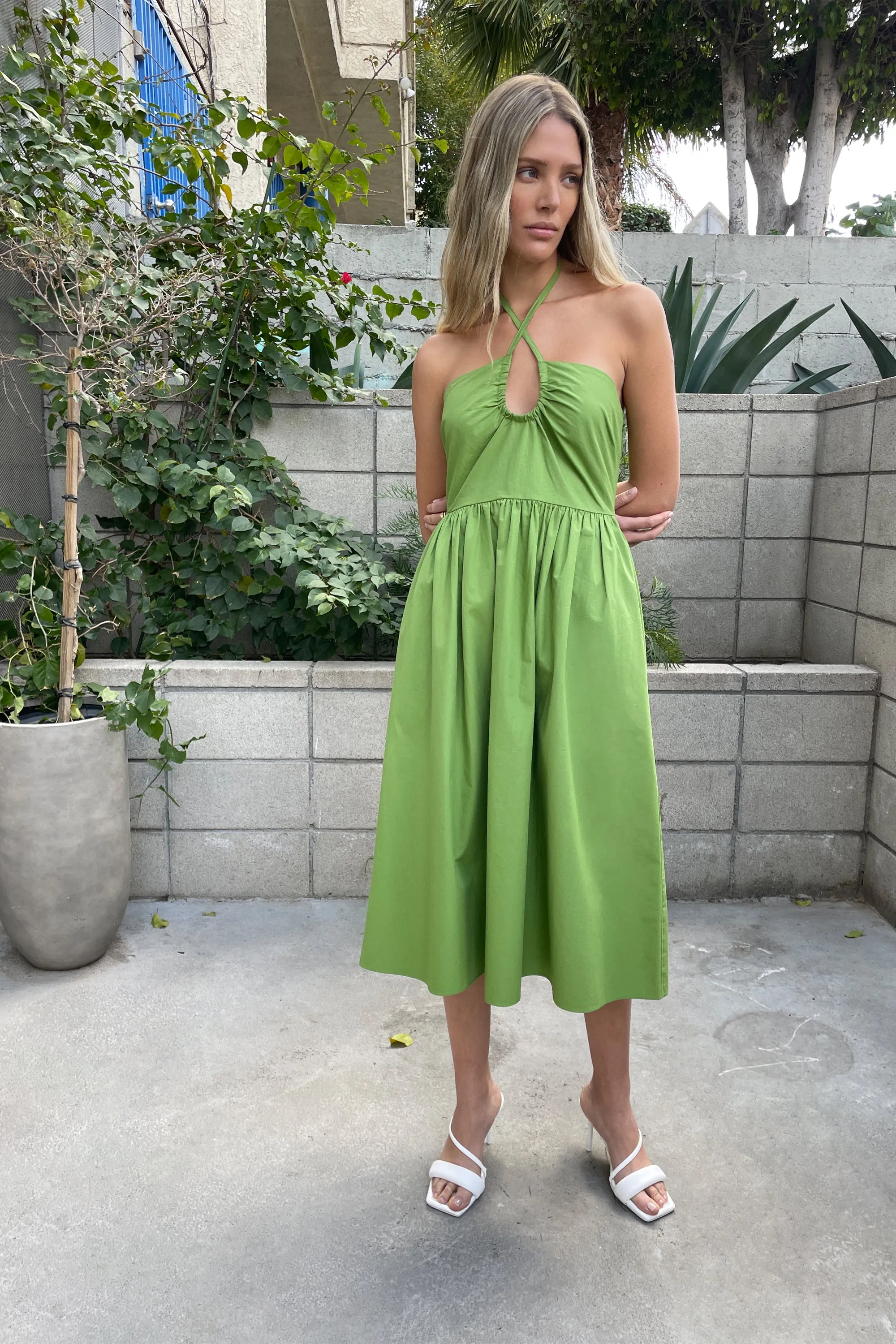 HALTER NECK MIDI DRESS sold by OAK AND FORT product image thumbnail 2