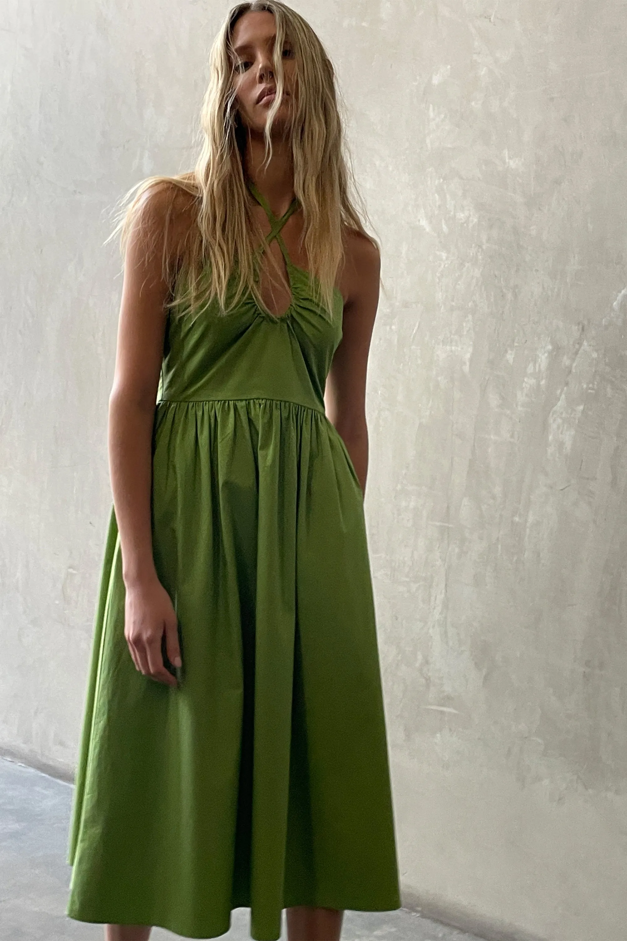 HALTER NECK MIDI DRESS sold by OAK AND FORT product image thumbnail 5