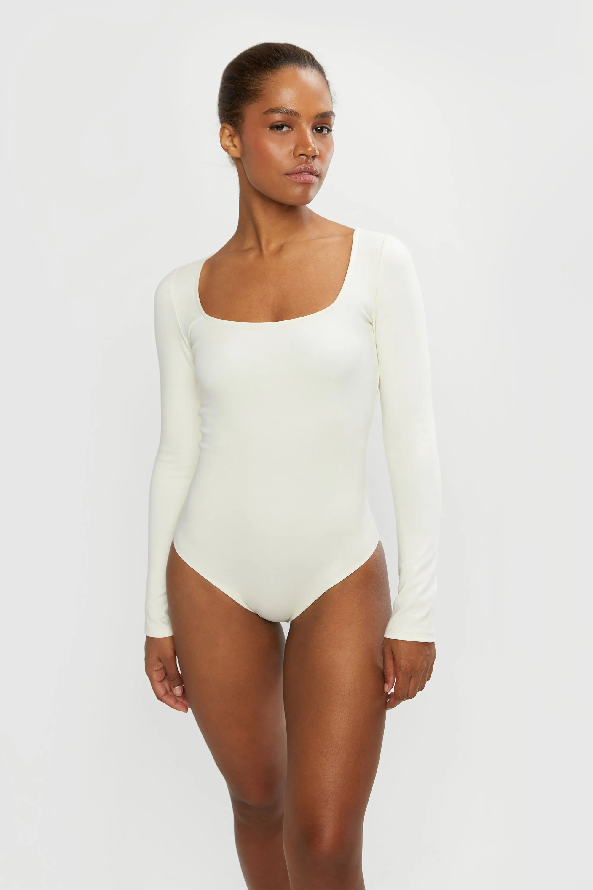 SQUARE NECKLINE BODYSUIT sold by OAK AND FORT product image thumbnail 3