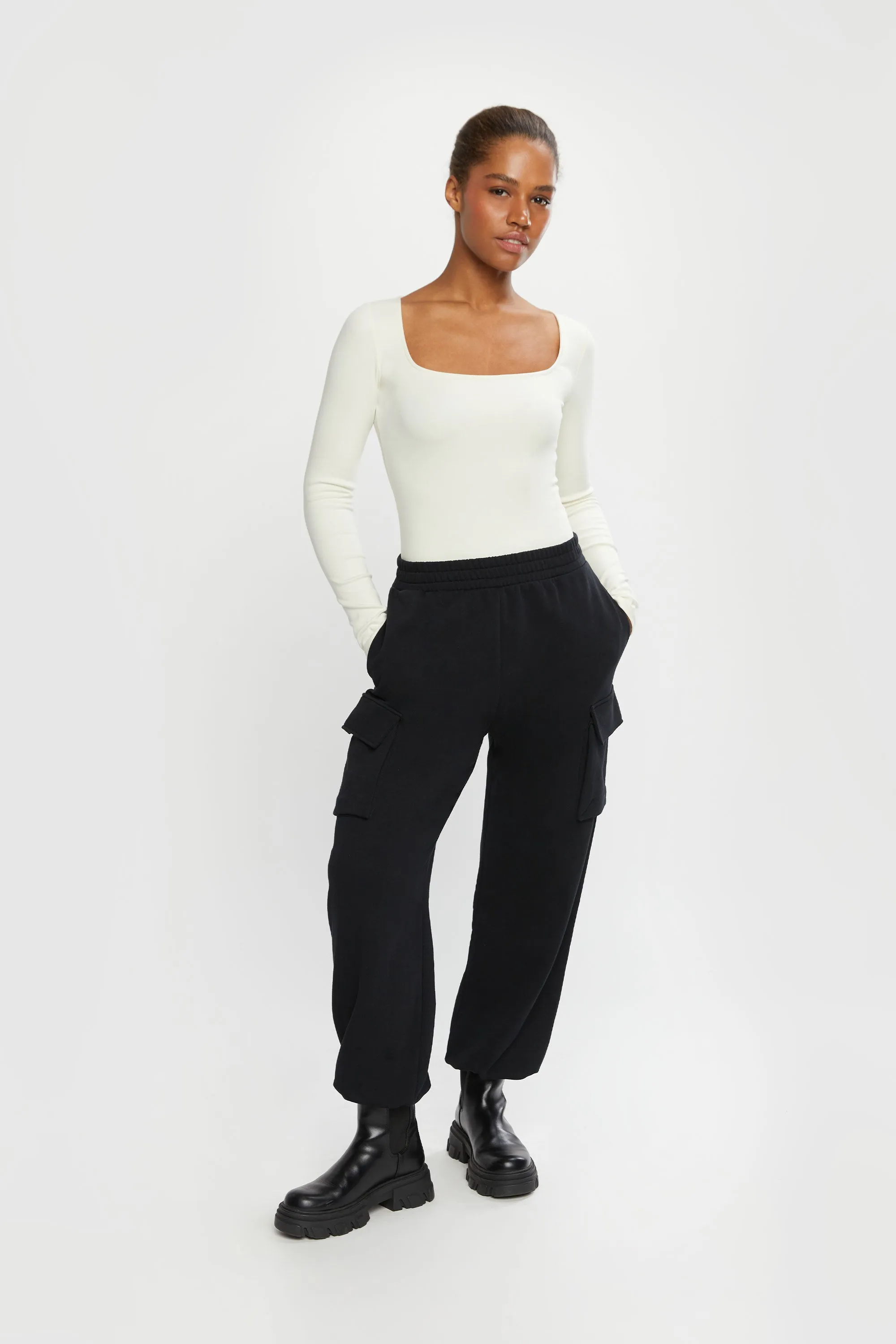 SQUARE NECKLINE BODYSUIT sold by OAK AND FORT product image thumbnail 4