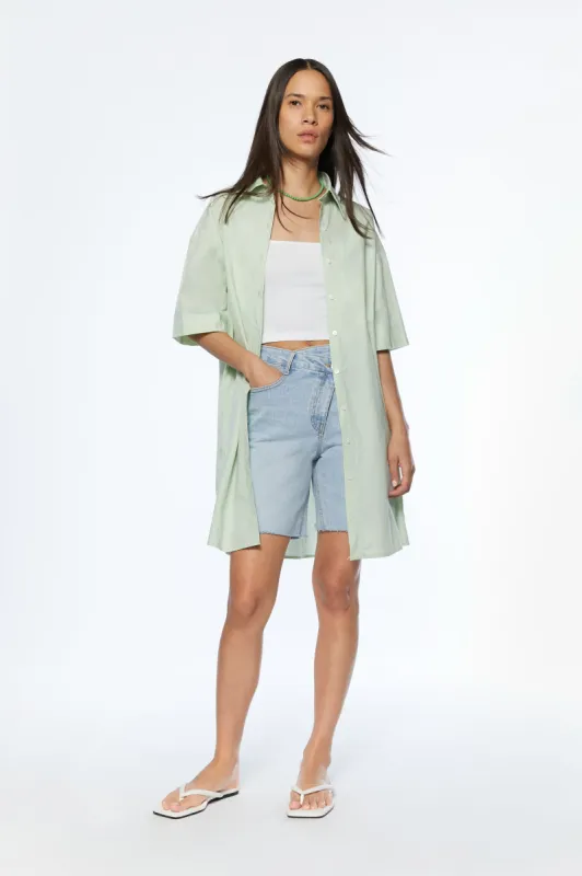 SHORT SLEEVE SHIRT DRESS sold by OAK AND FORT