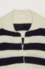 STRIPED COLLARED CARDIGAN sold by OAK AND FORT