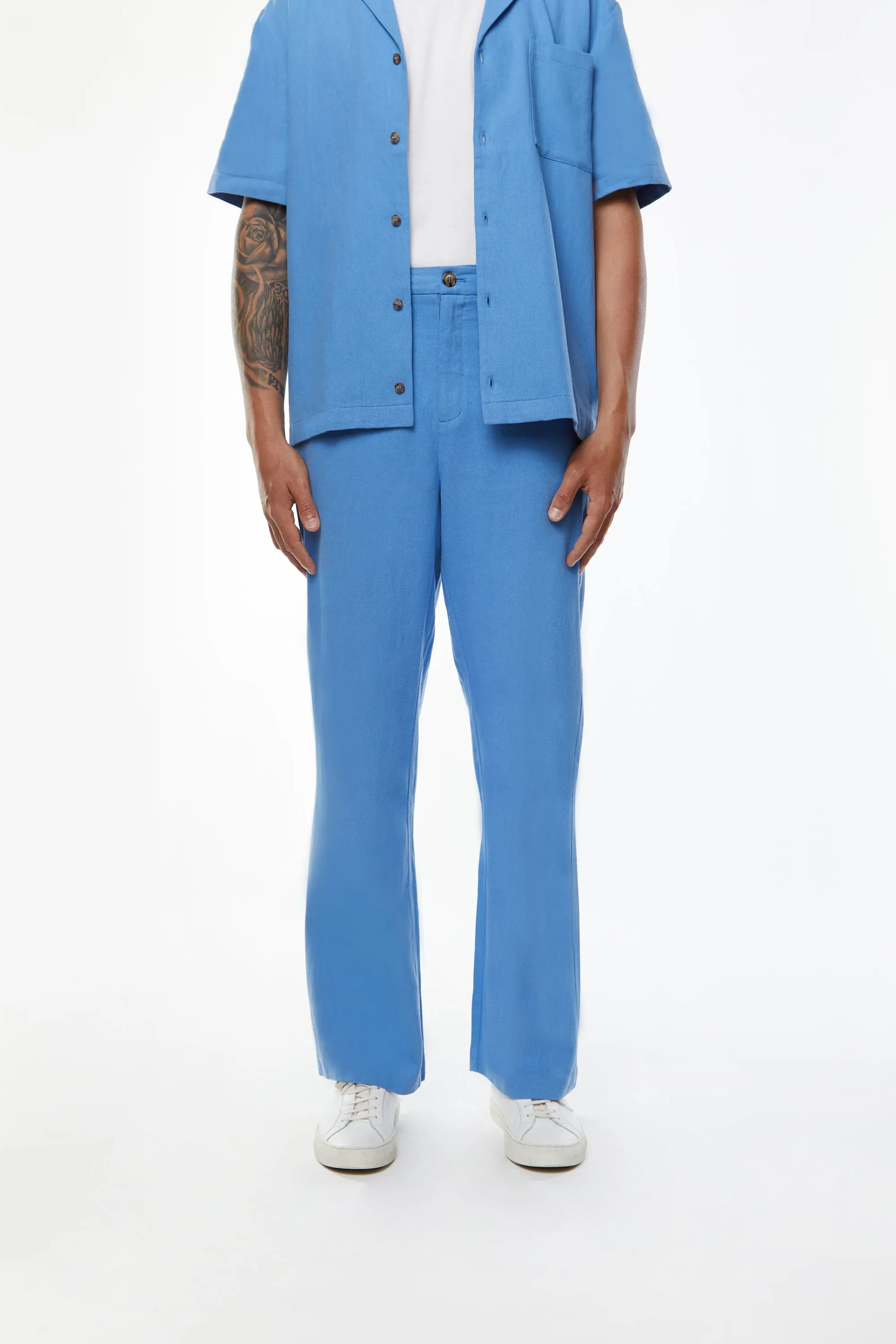 WIDE LEG LINEN PANTS sold by OAK AND FORT product image thumbnail 2