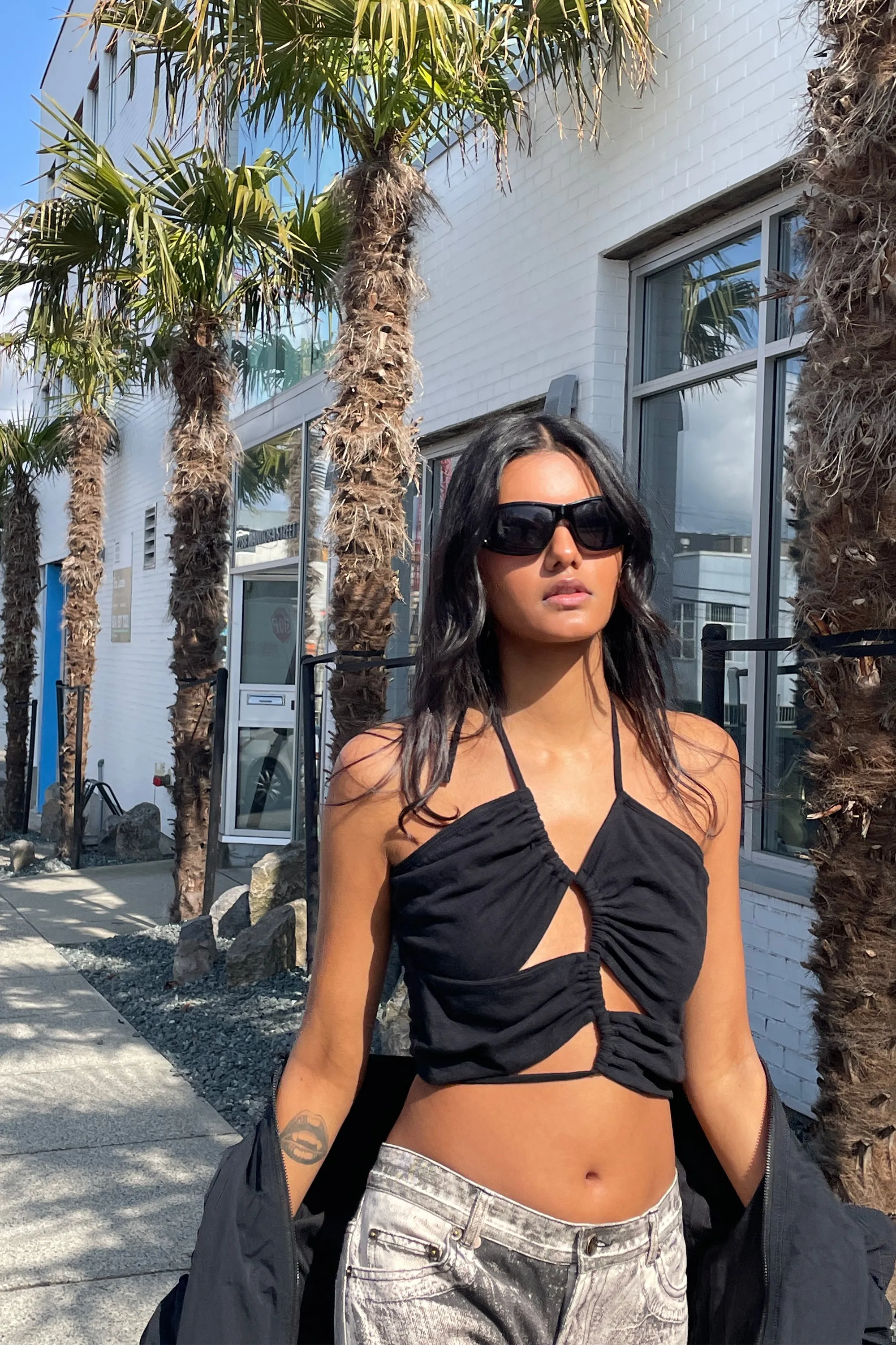 CUTOUT HALTER TOP sold by OAK AND FORT