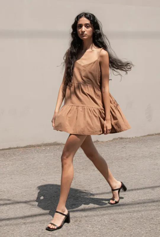 TIERED MINI DRESS made by OAK AND FORT