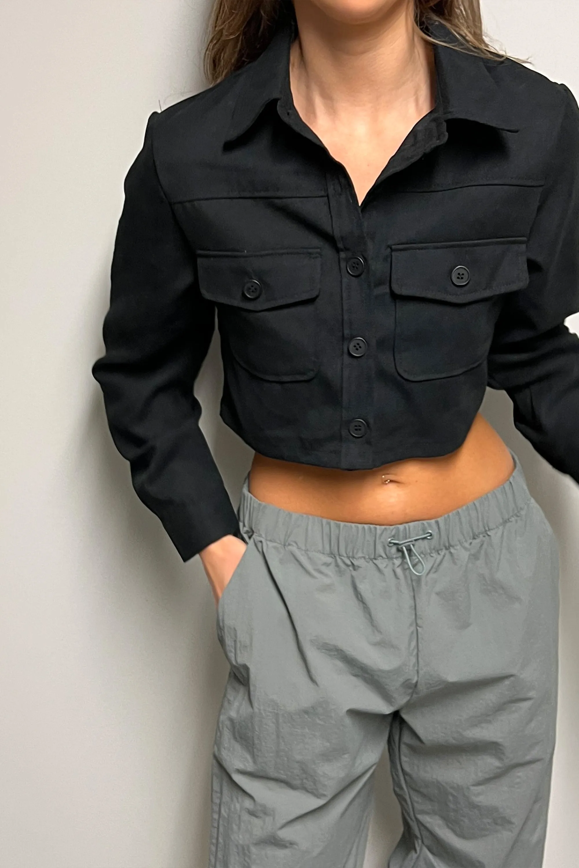 CROPPED SHIRT sold by OAK AND FORT product image thumbnail 3