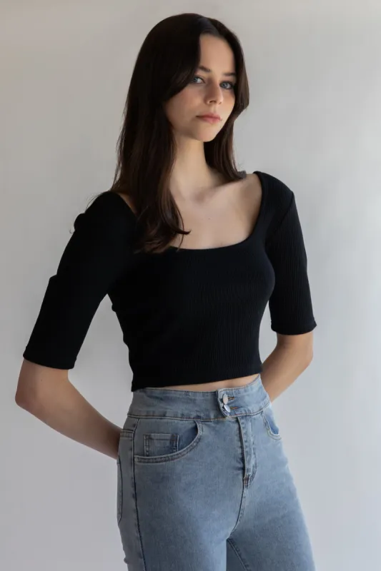 SQUARE NECK TOP sold by OAK AND FORT