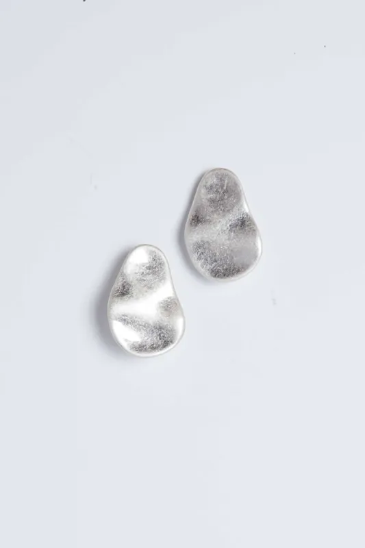 FLAT PEAR-SHAPE EARRING sold by OAK AND FORT
