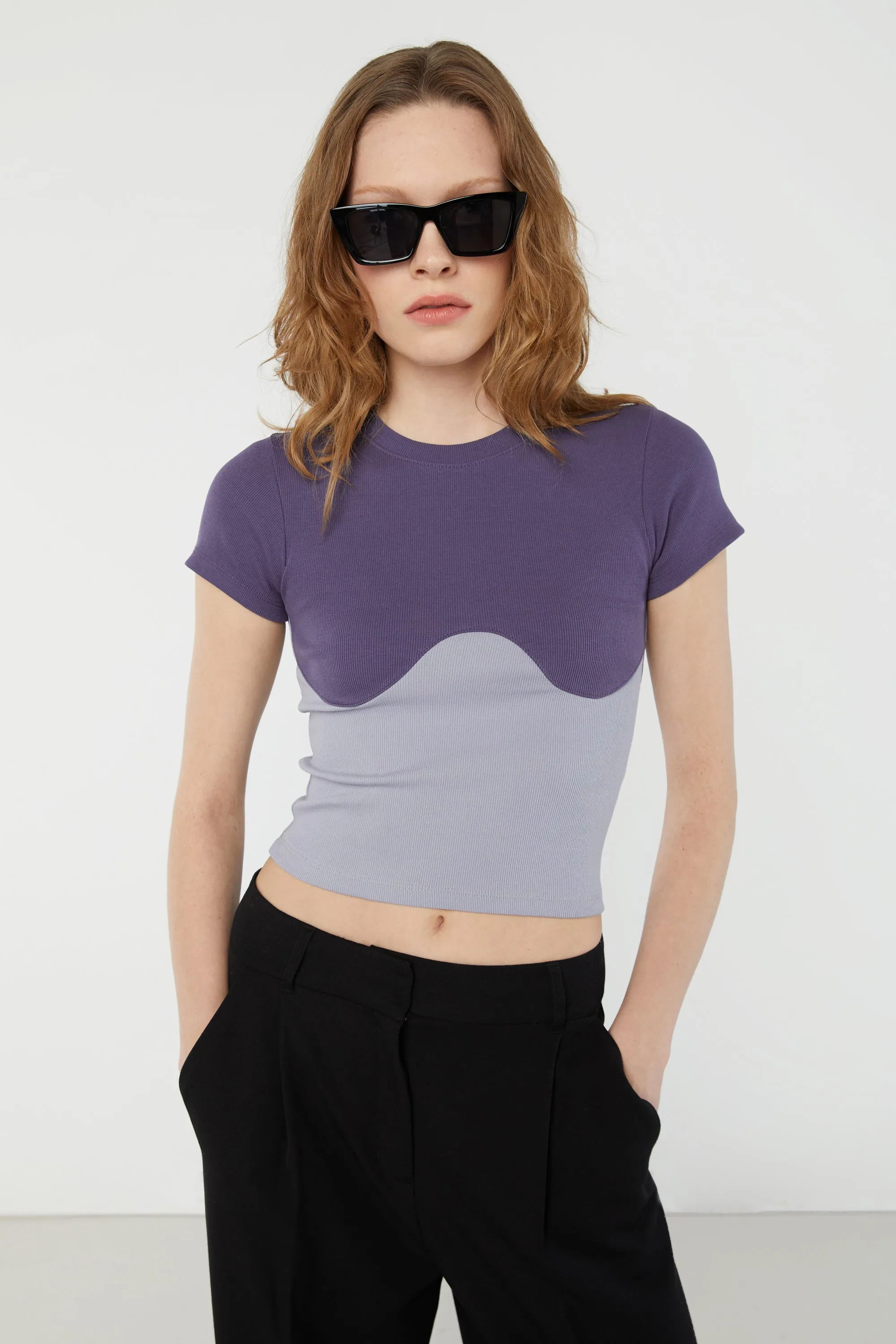 COLOUR BLOCK TEE sold by OAK AND FORT product image thumbnail 4