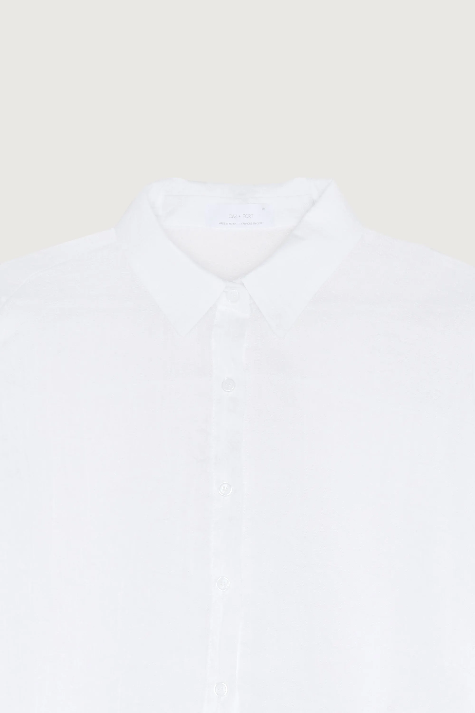 CROPPED SHEER BUTTON UP sold by OAK AND FORT product image thumbnail 5