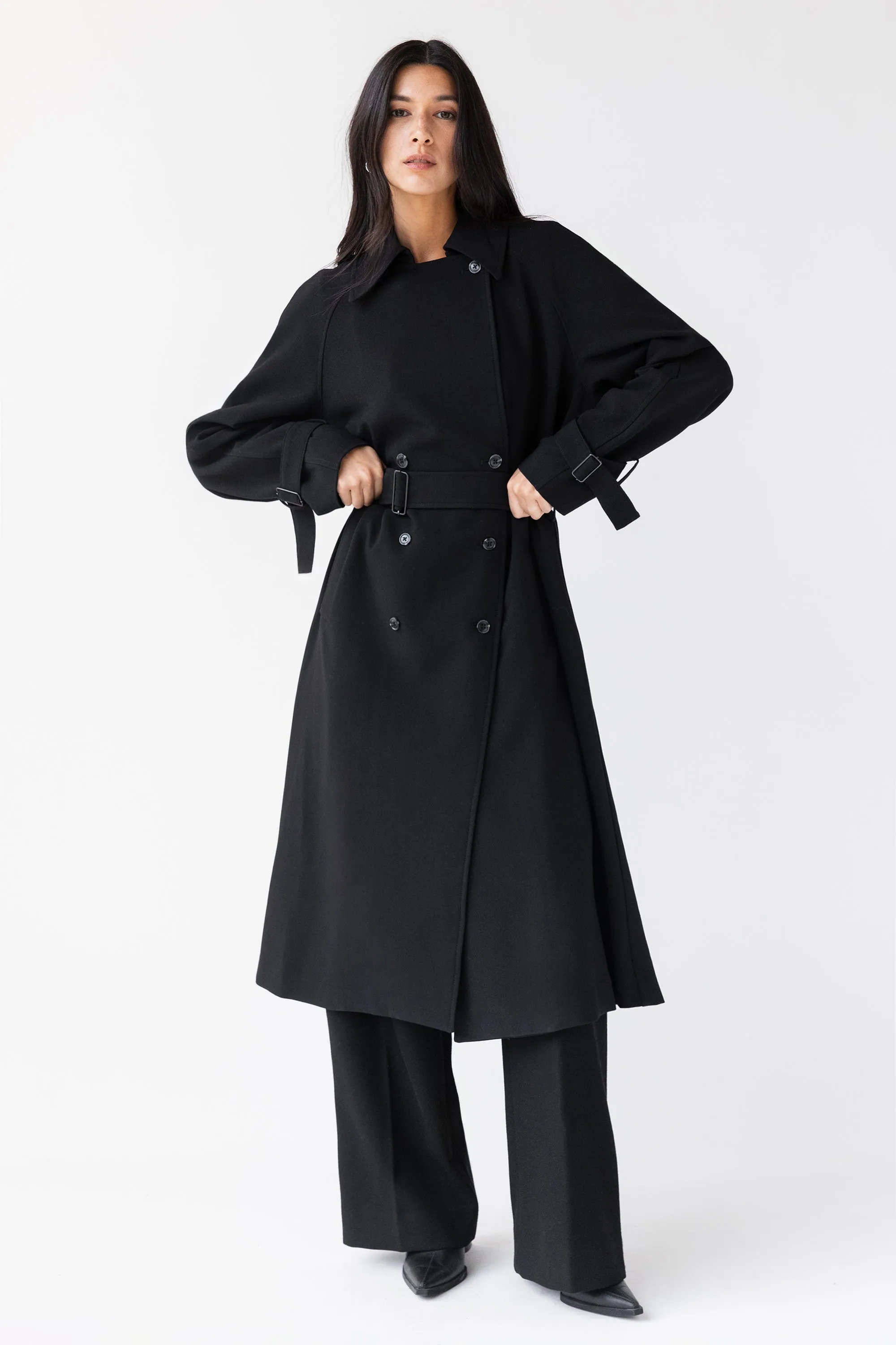 OVERSIZED TRENCH COAT sold by OAK AND FORT product image thumbnail 5