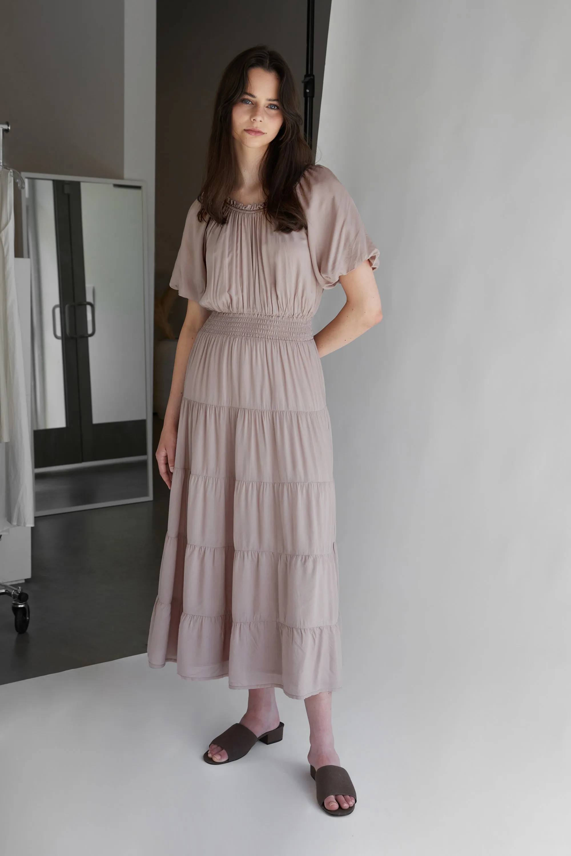 TIERED MIDI DRESS sold by OAK AND FORT product image thumbnail 3