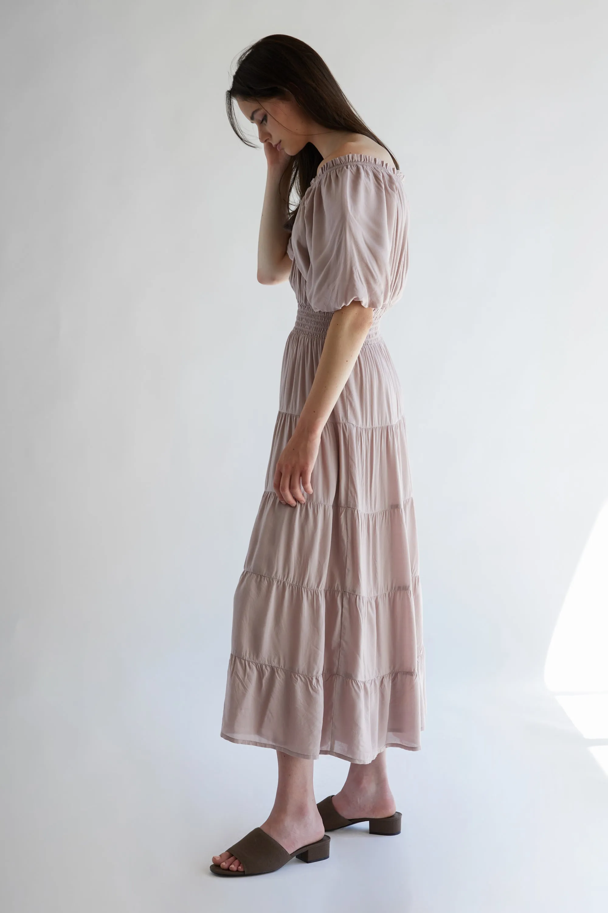 TIERED MIDI DRESS sold by OAK AND FORT product image thumbnail 5