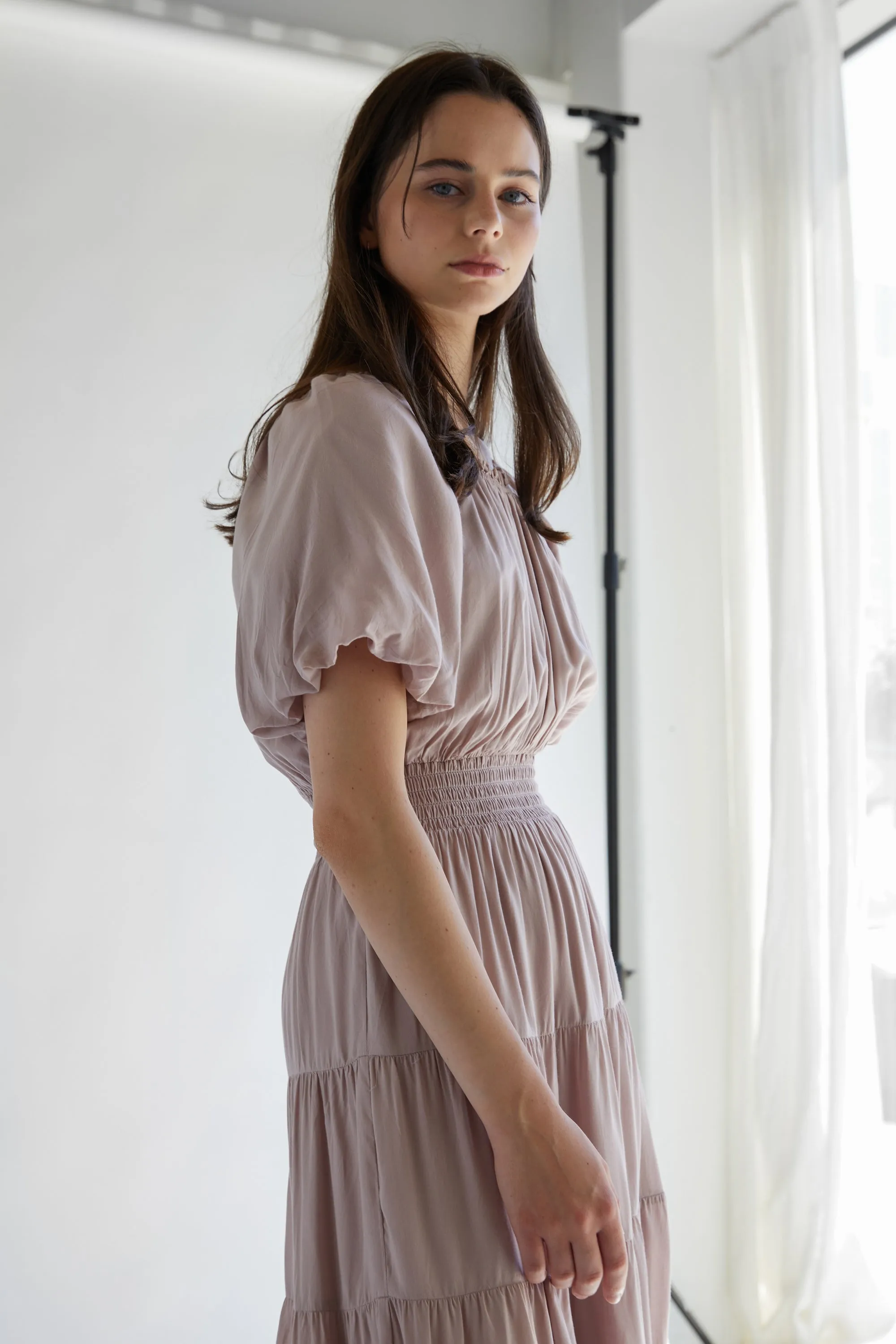 TIERED MIDI DRESS sold by OAK AND FORT product image thumbnail 4