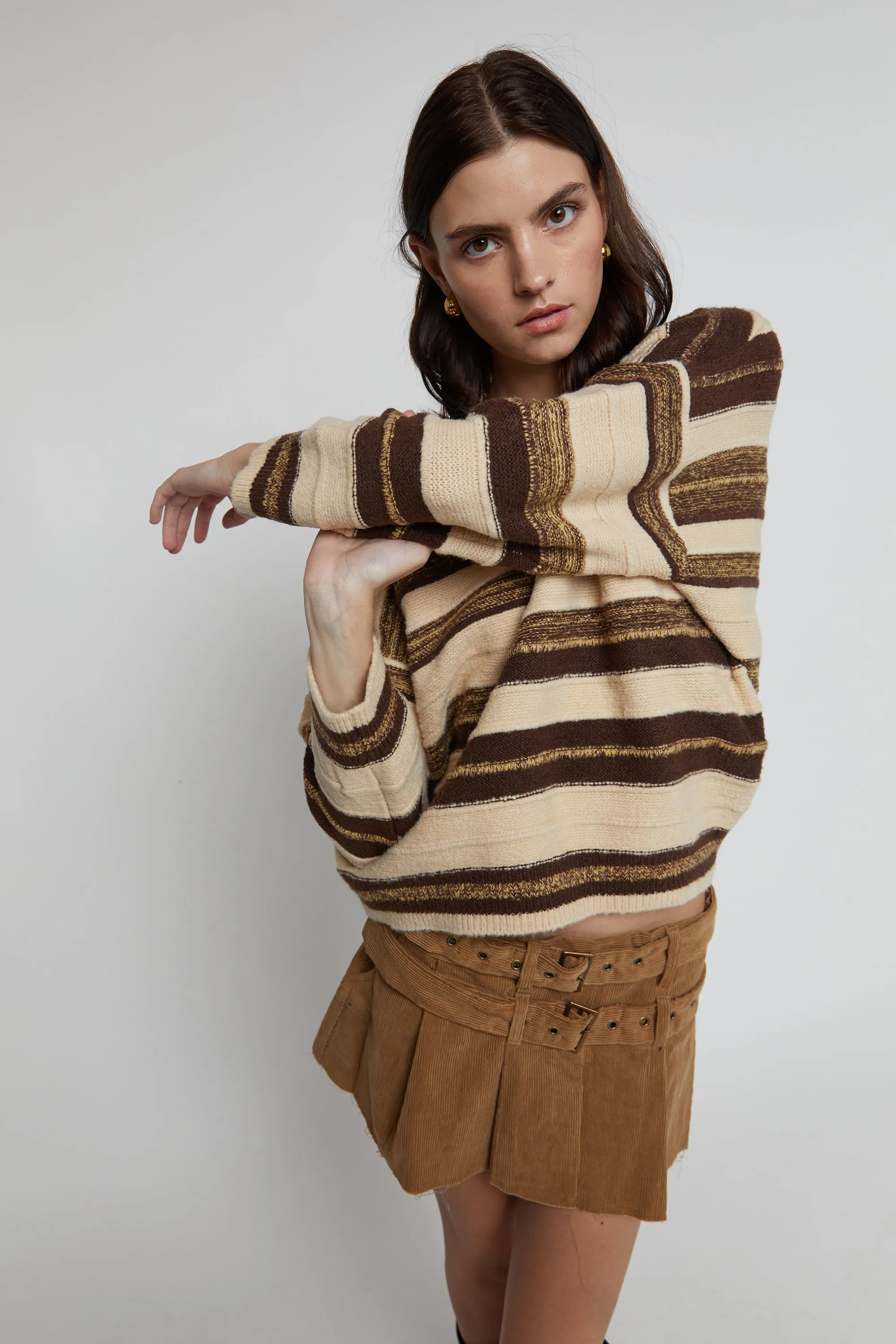 STRIPED SWEATER sold by OAK AND FORT product image thumbnail 3