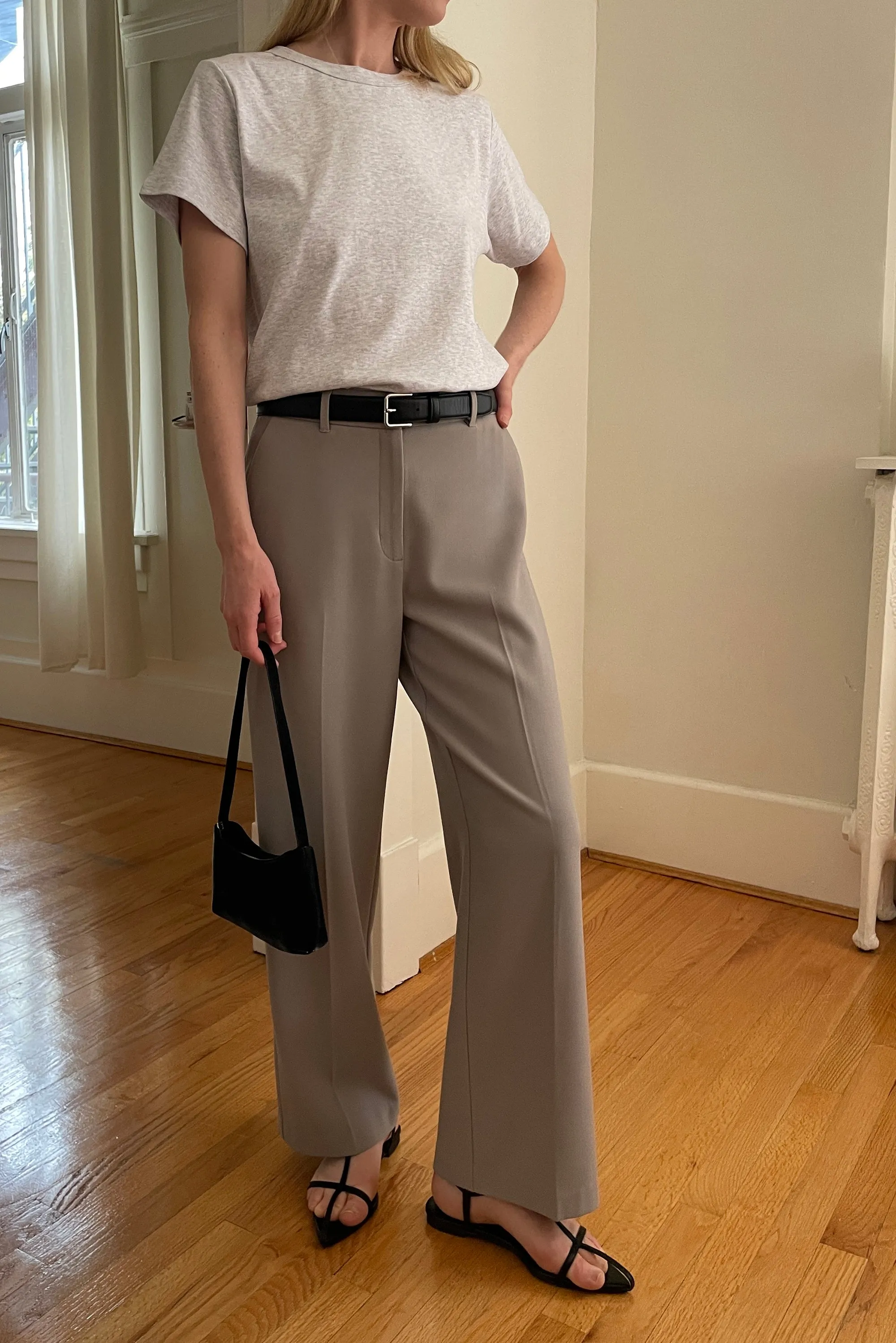 WIDE LEG SUITING PANT sold by OAK AND FORT product image thumbnail 4