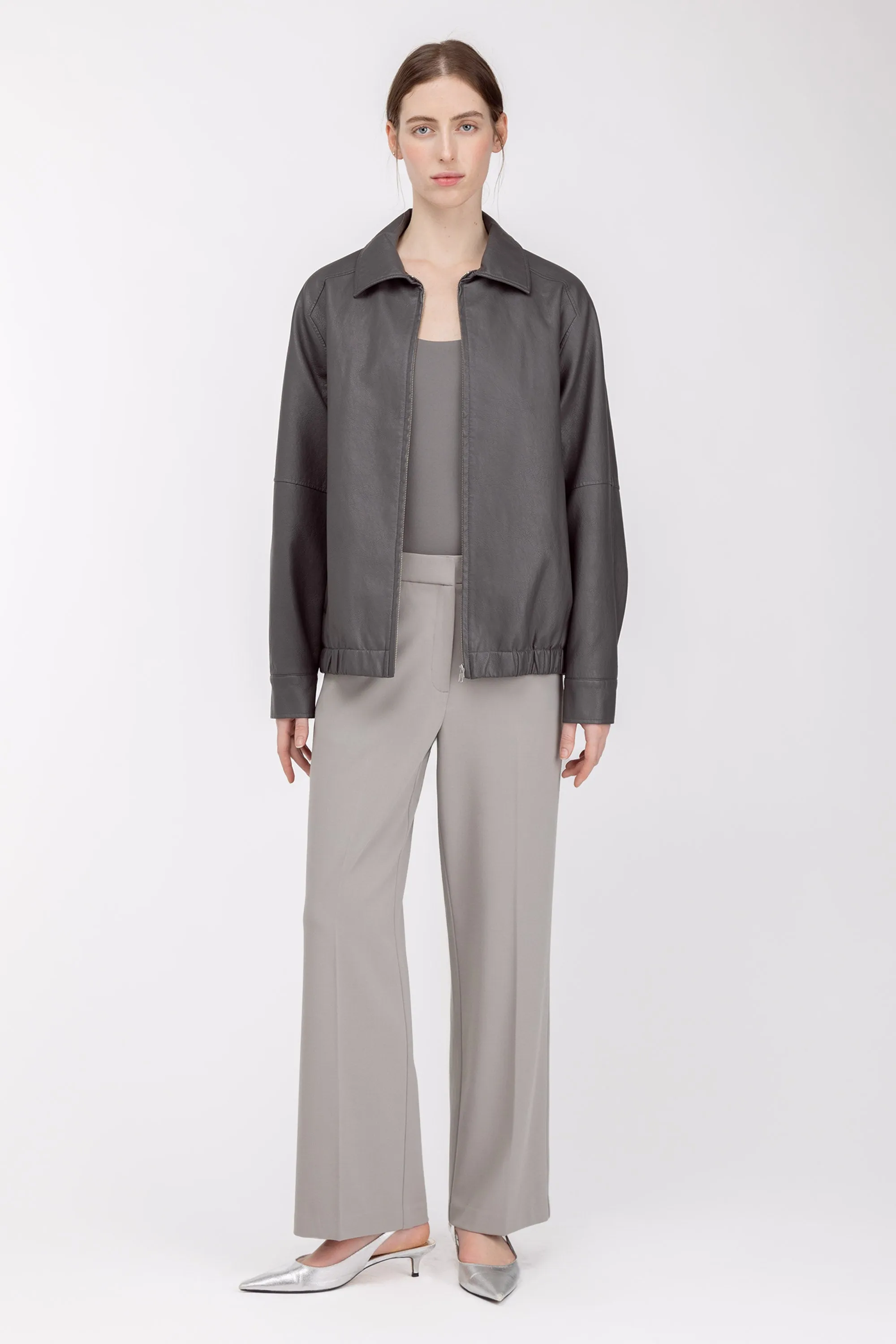 WIDE LEG SUITING PANT sold by OAK AND FORT product image thumbnail 5