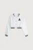 CROPPED VARSITY JACKET sold by OAK AND FORT