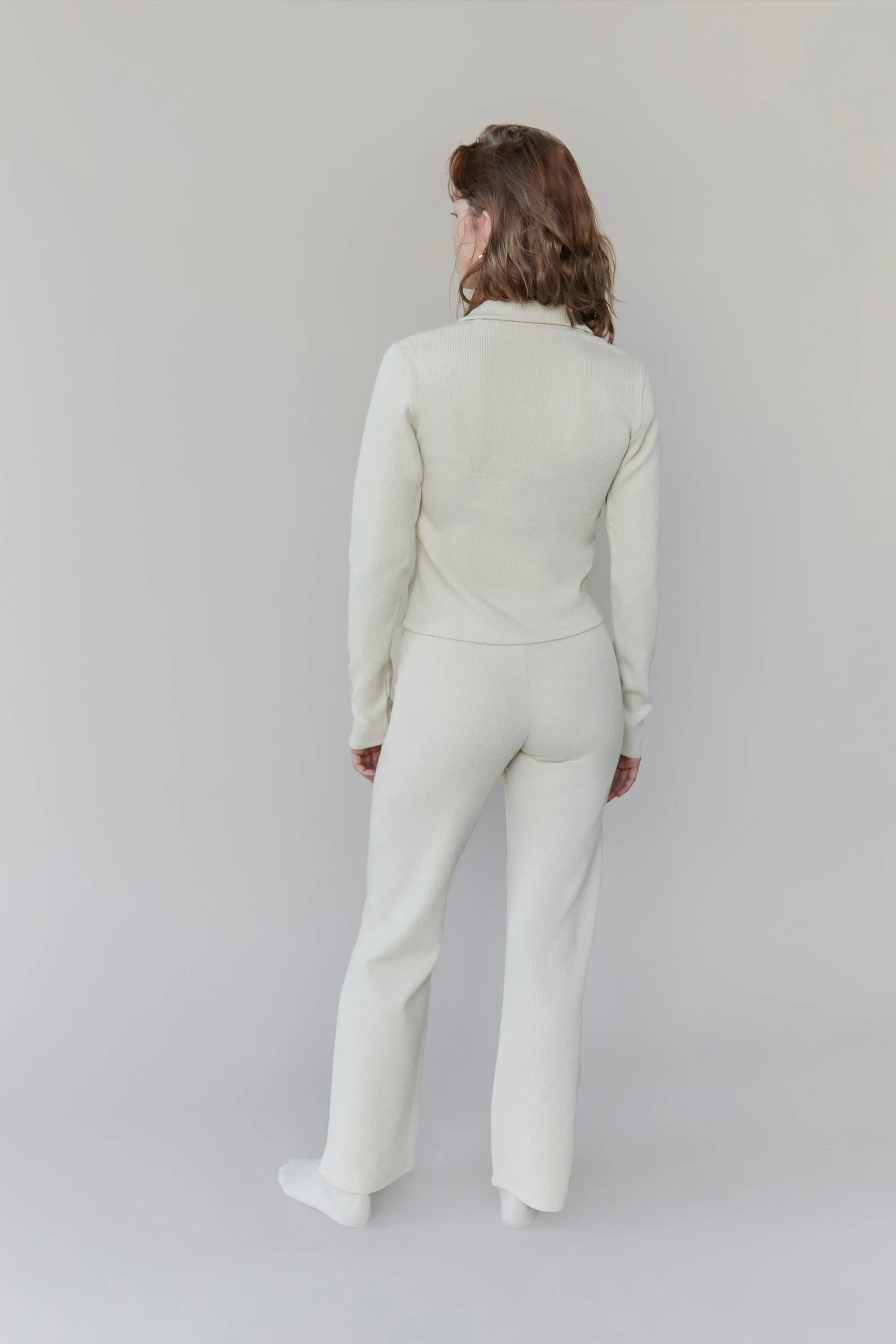 RIBBED POLO TOP sold by OAK AND FORT product image thumbnail 5