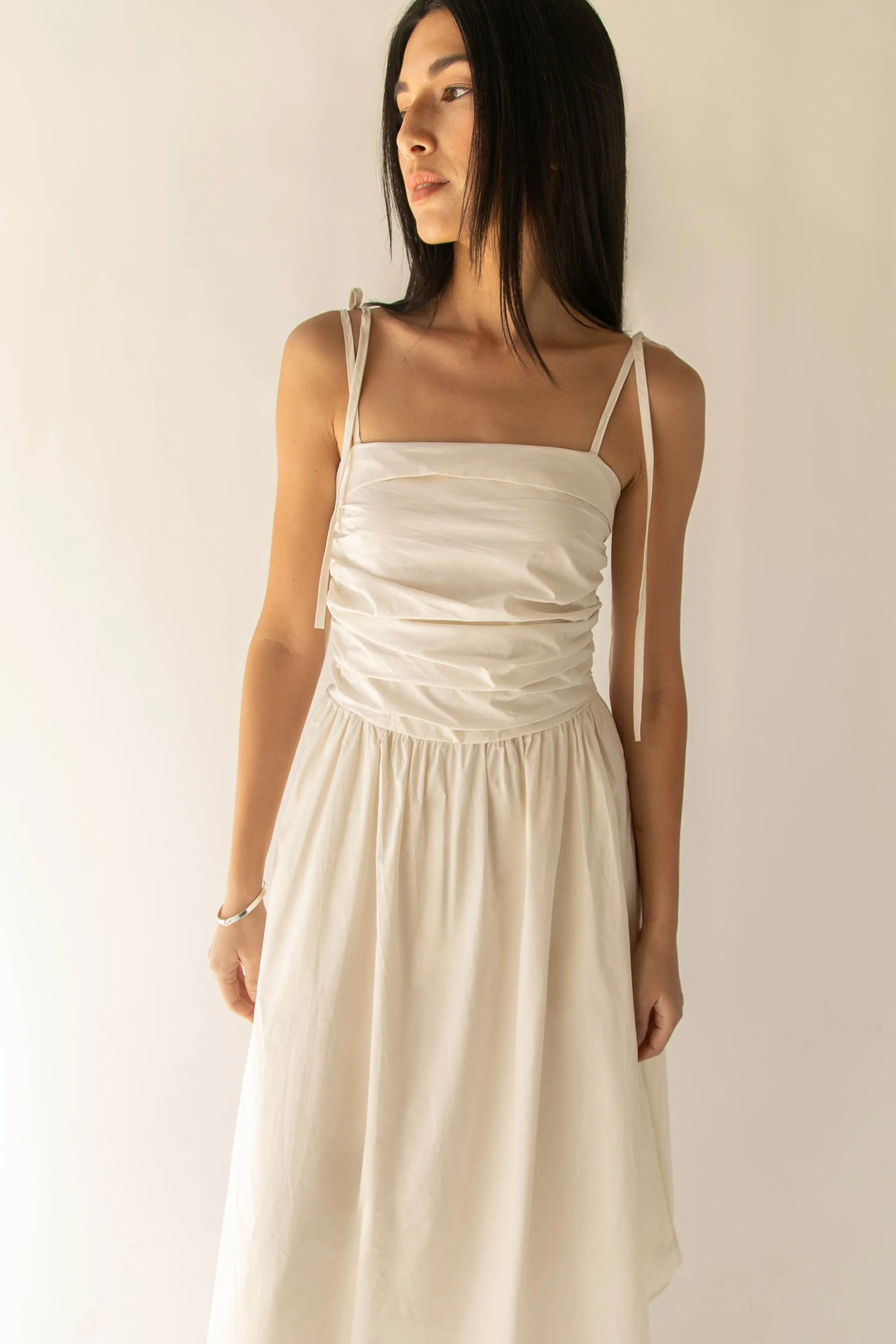 RUCHED MIDI DRESS sold by OAK AND FORT product image thumbnail 3