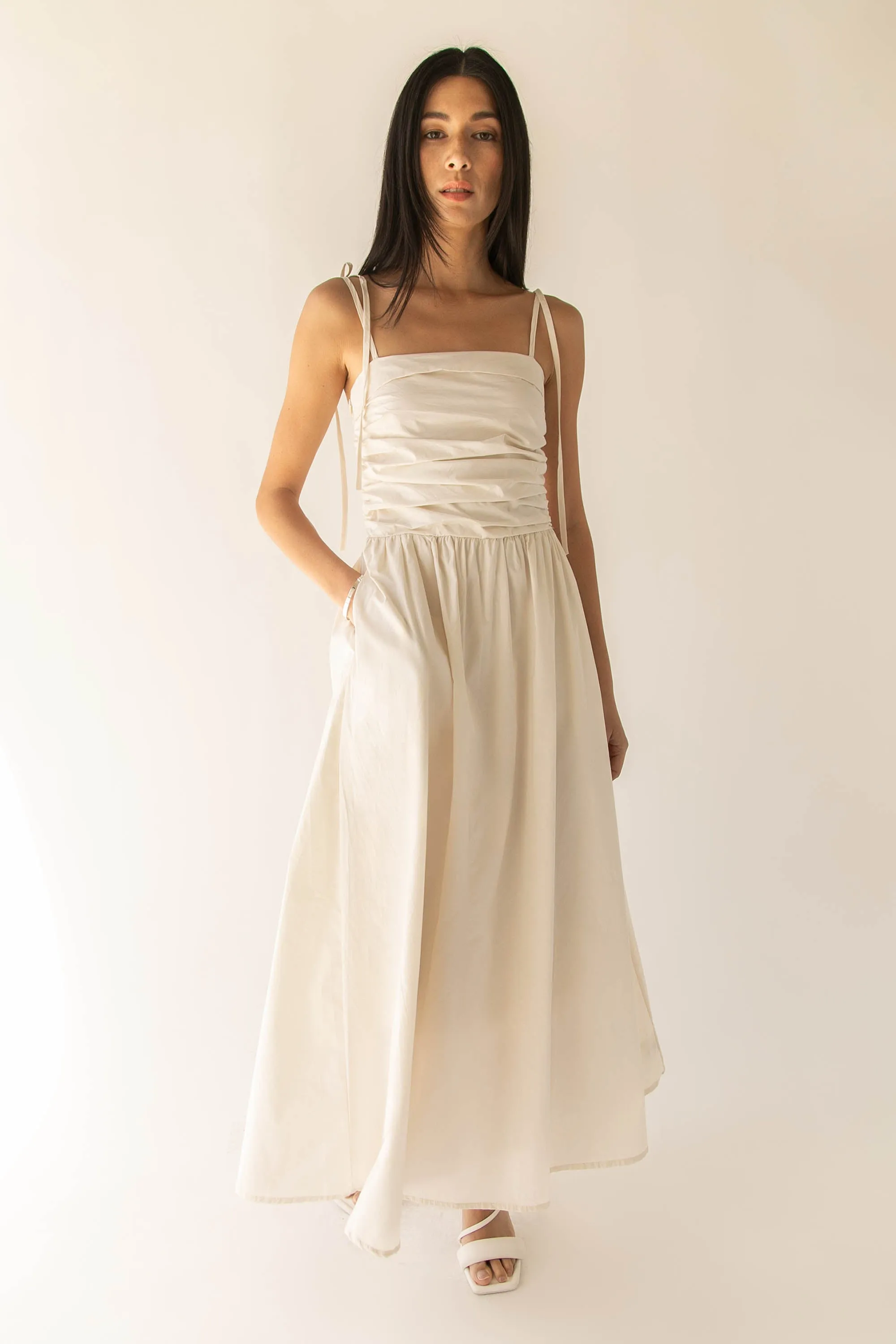 RUCHED MIDI DRESS sold by OAK AND FORT product image thumbnail 2