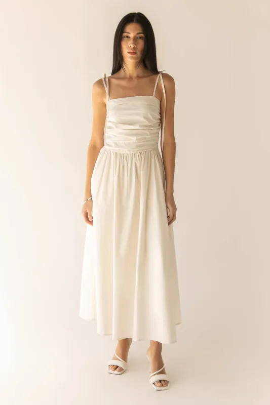 RUCHED MIDI DRESS sold by OAK AND FORT