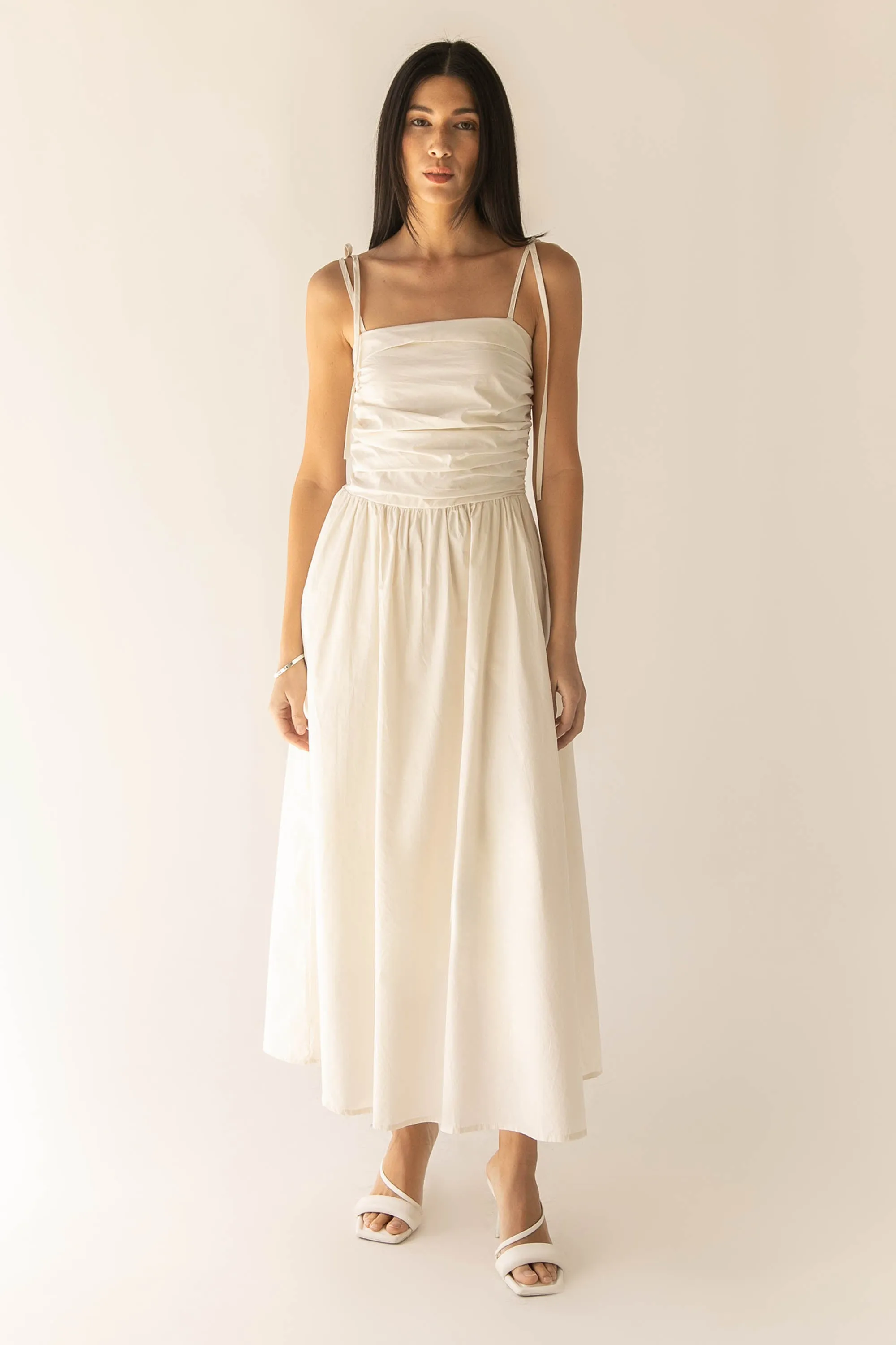 RUCHED MIDI DRESS sold by OAK AND FORT