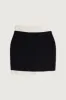 FUZZY COLOUR BLOCK MINI SKIRT sold by OAK AND FORT