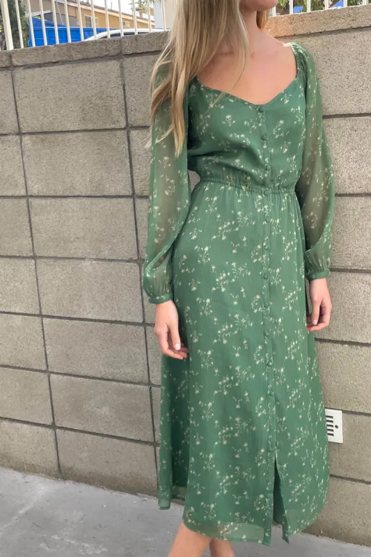 FLORAL MIDI DRESS sold by OAK AND FORT