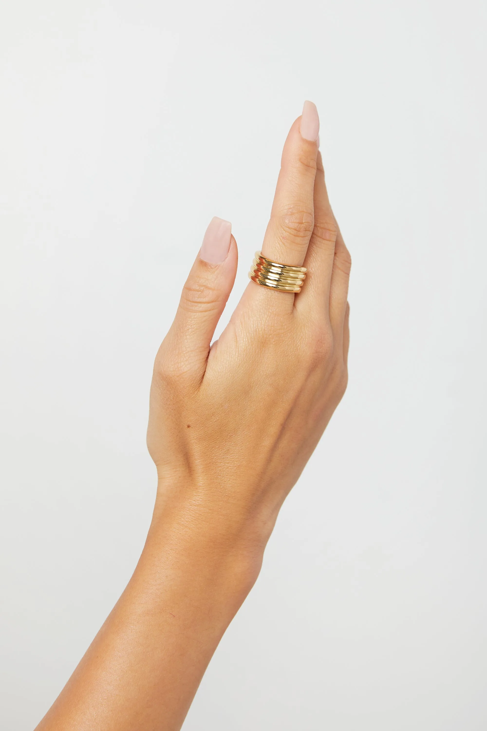 CURVY STACKED RING sold by OAK AND FORT