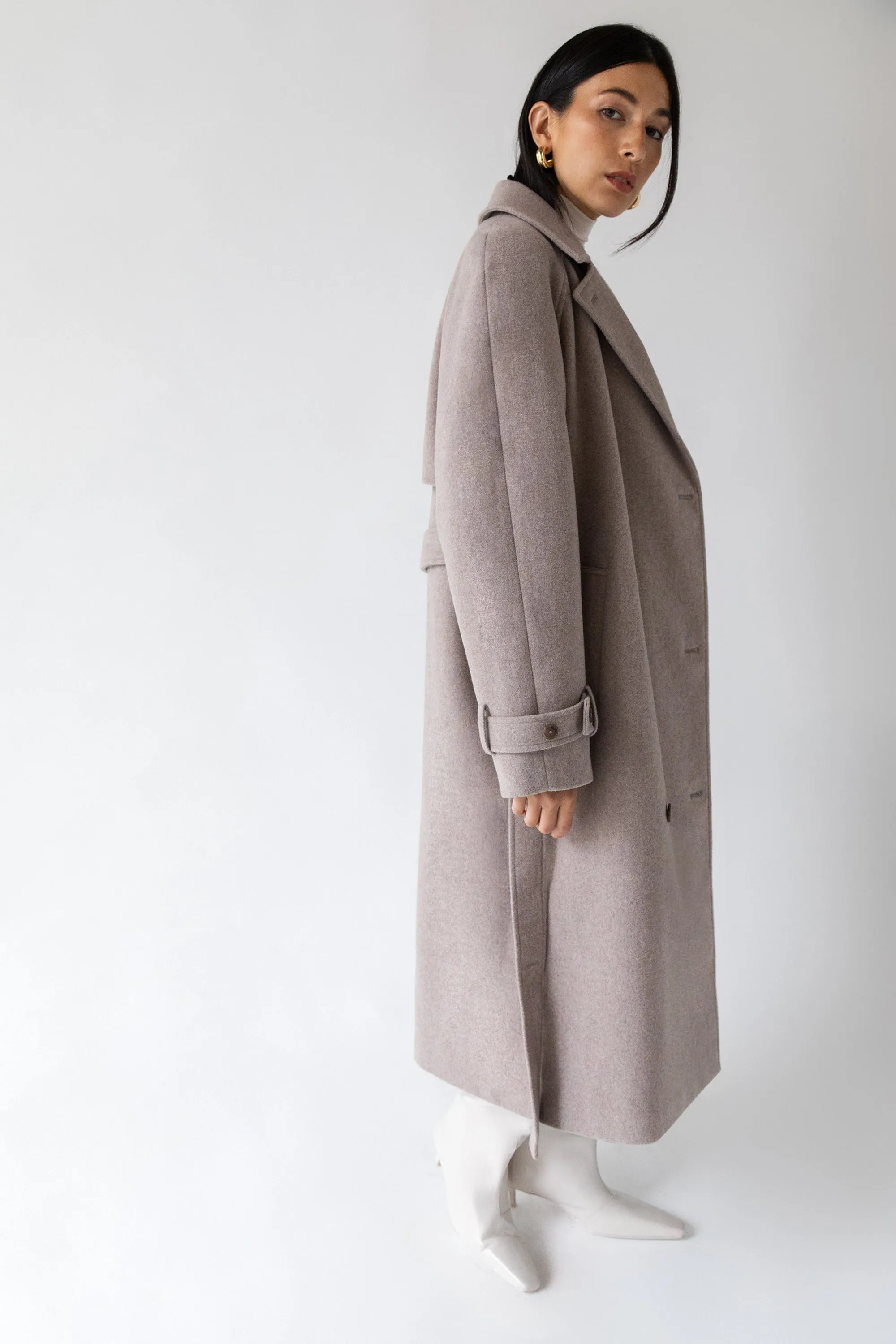 WOOL-BLEND TRENCH COAT sold by OAK AND FORT product image thumbnail 5