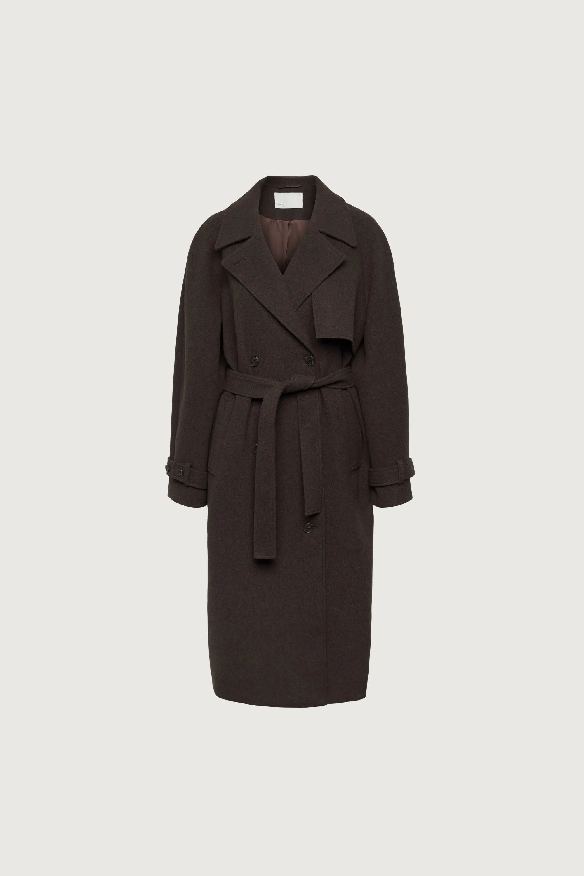 WOOL-BLEND TRENCH COAT sold by OAK AND FORT product image thumbnail 4