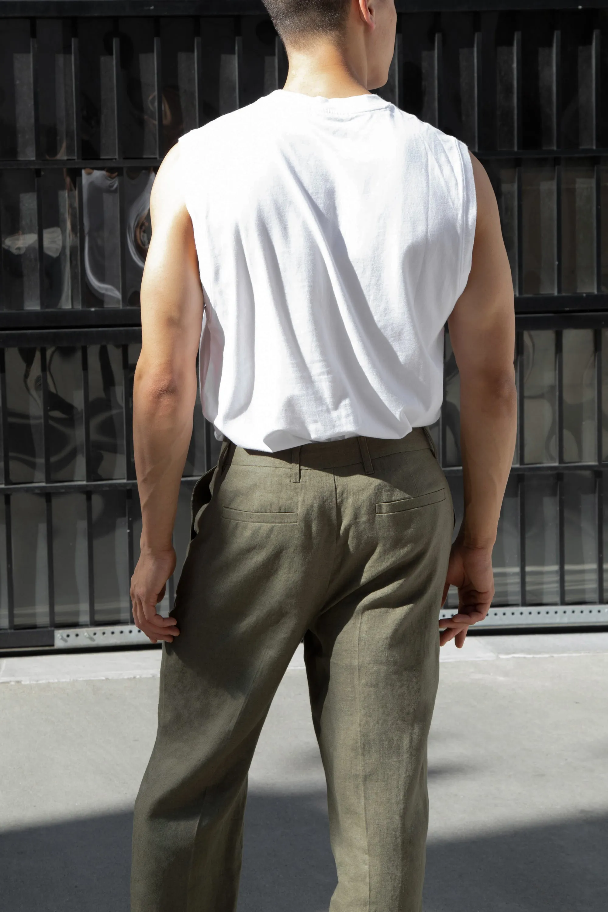 100% LINEN STRAIGHT LEG PANT sold by OAK AND FORT product image thumbnail 5