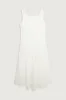 SQUARE NECK PLEATED DRESS sold by OAK AND FORT