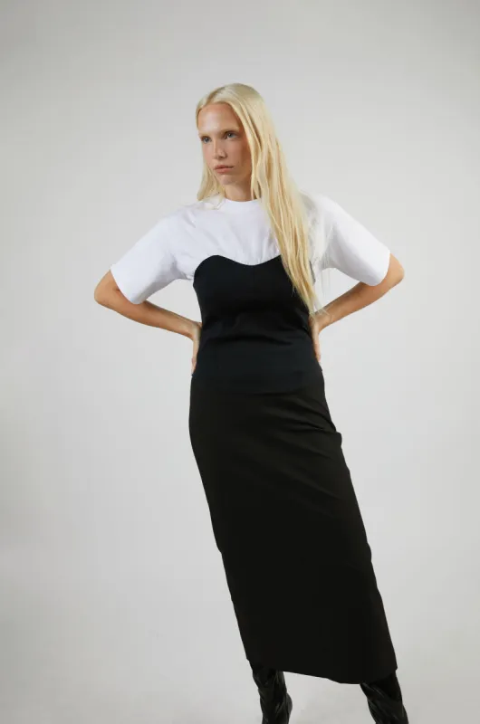 CORSET DETAIL T-SHIRT sold by OAK AND FORT